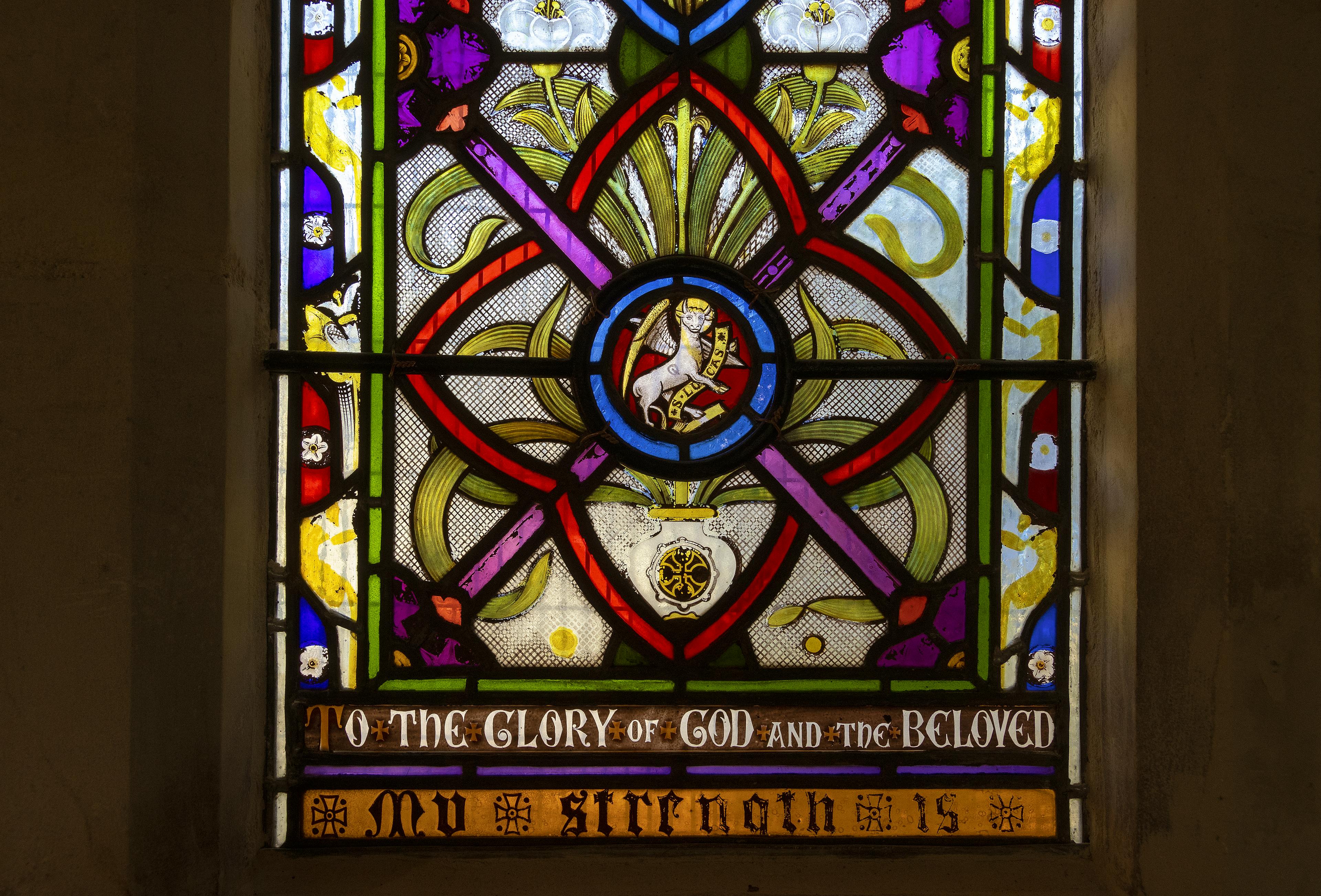 Original stained glass windows