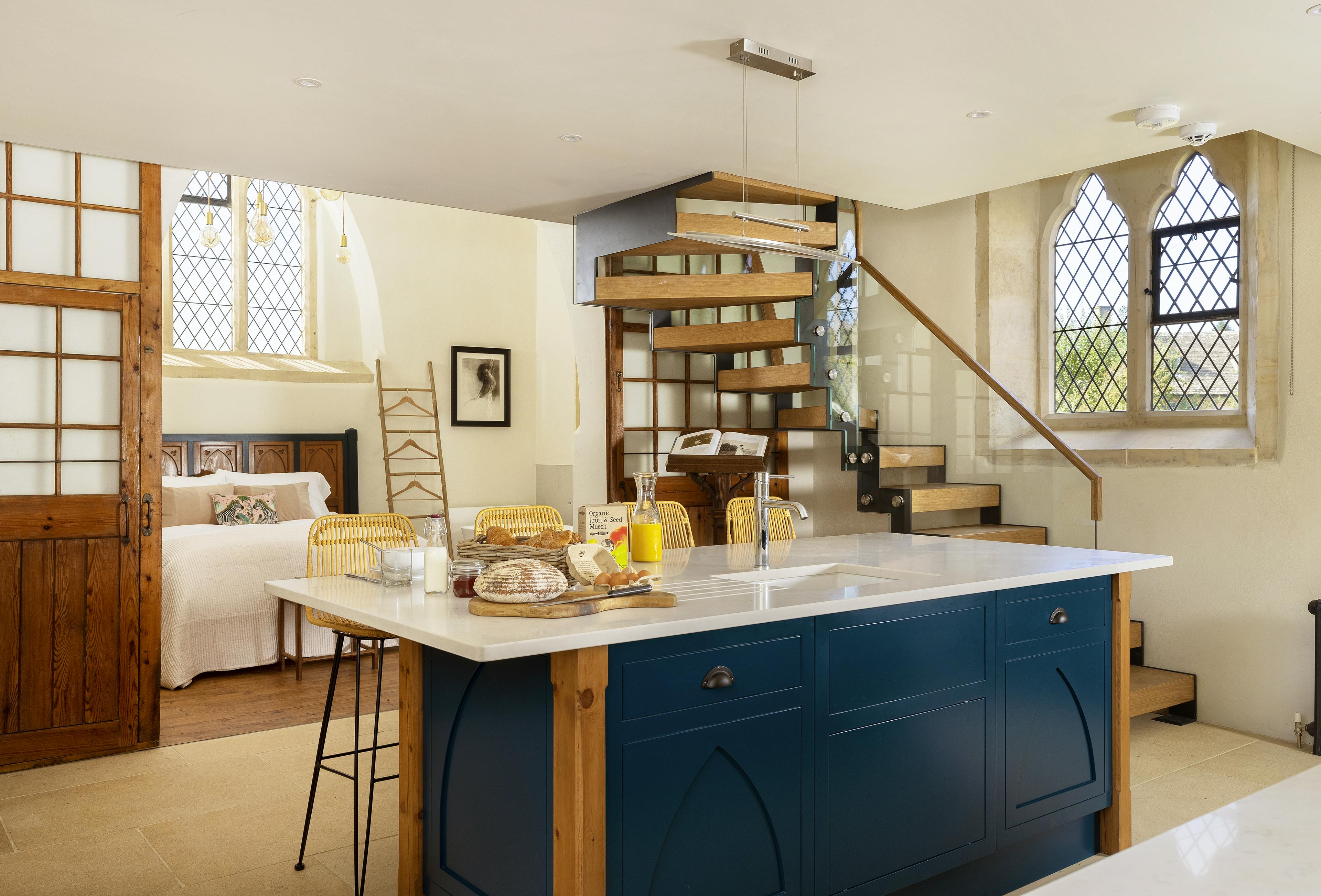 View across breakfast bar