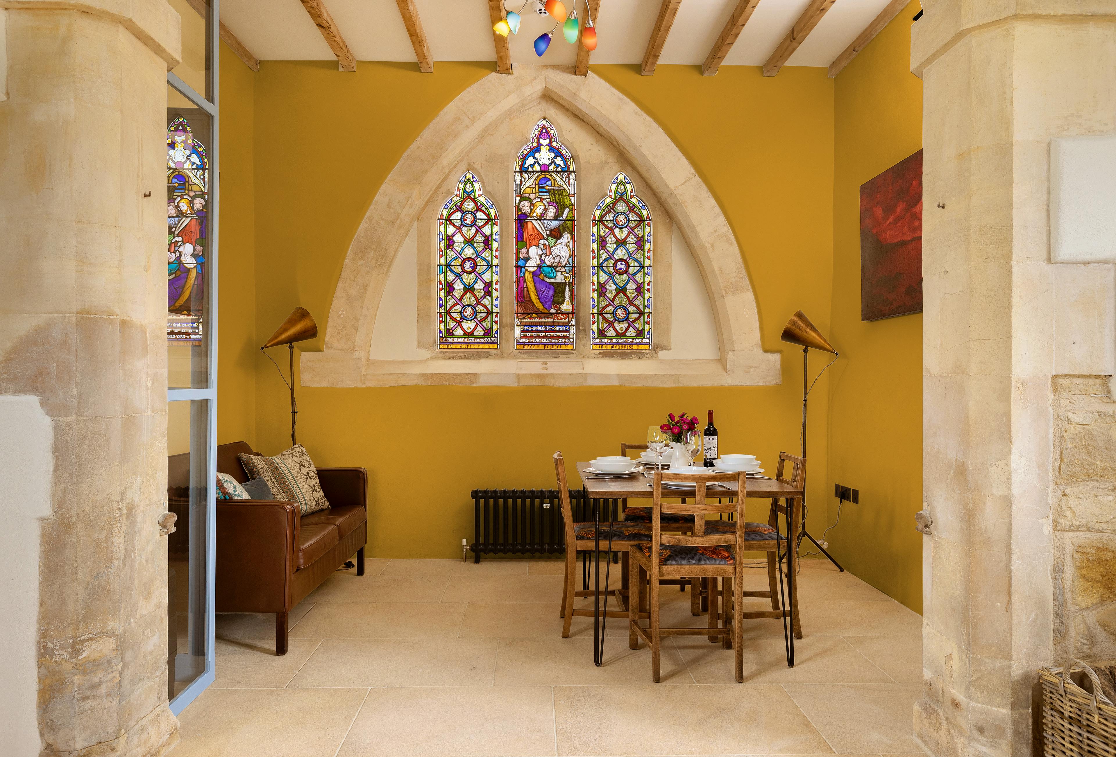 Dining area in the Chancel