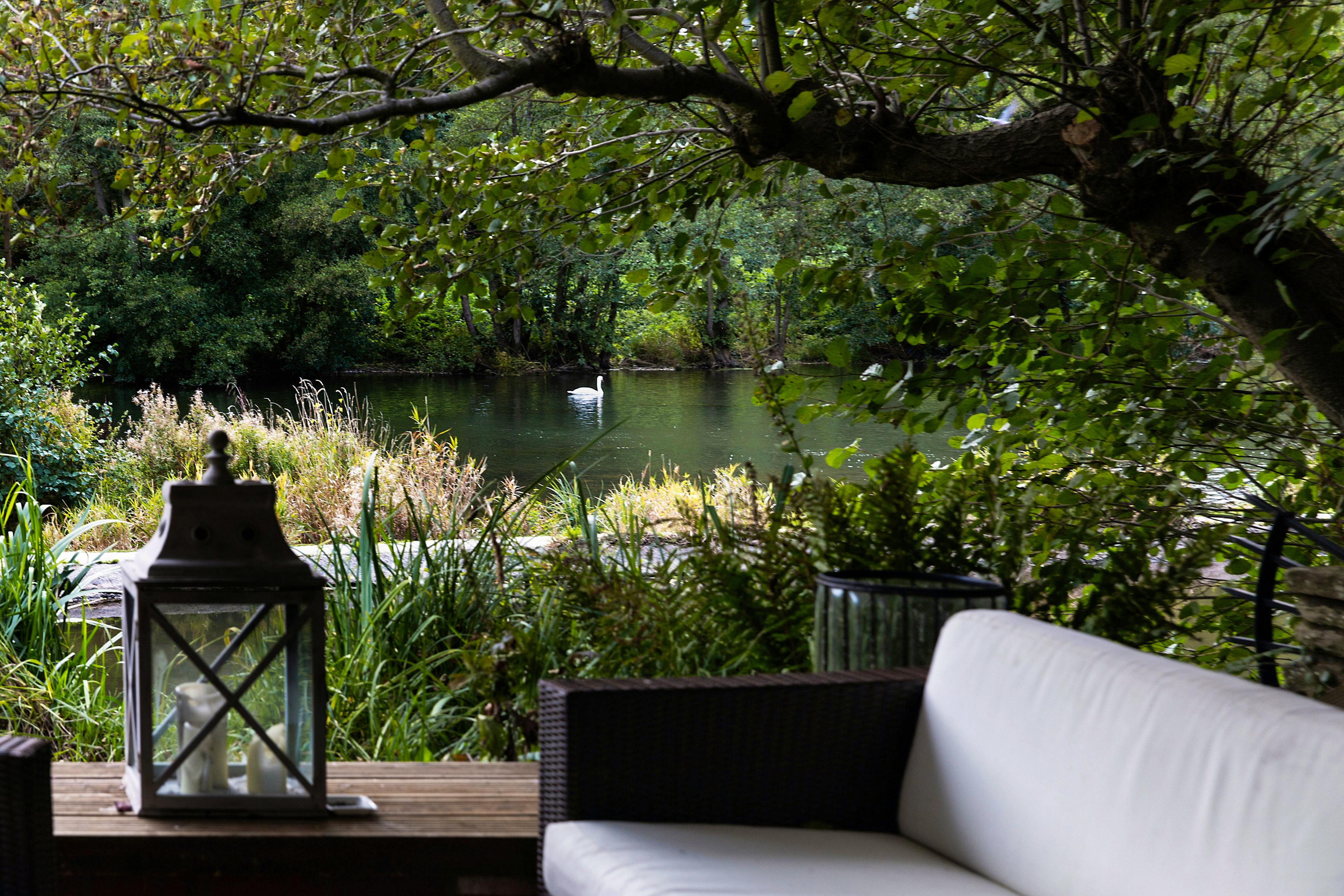 Garden leading to river