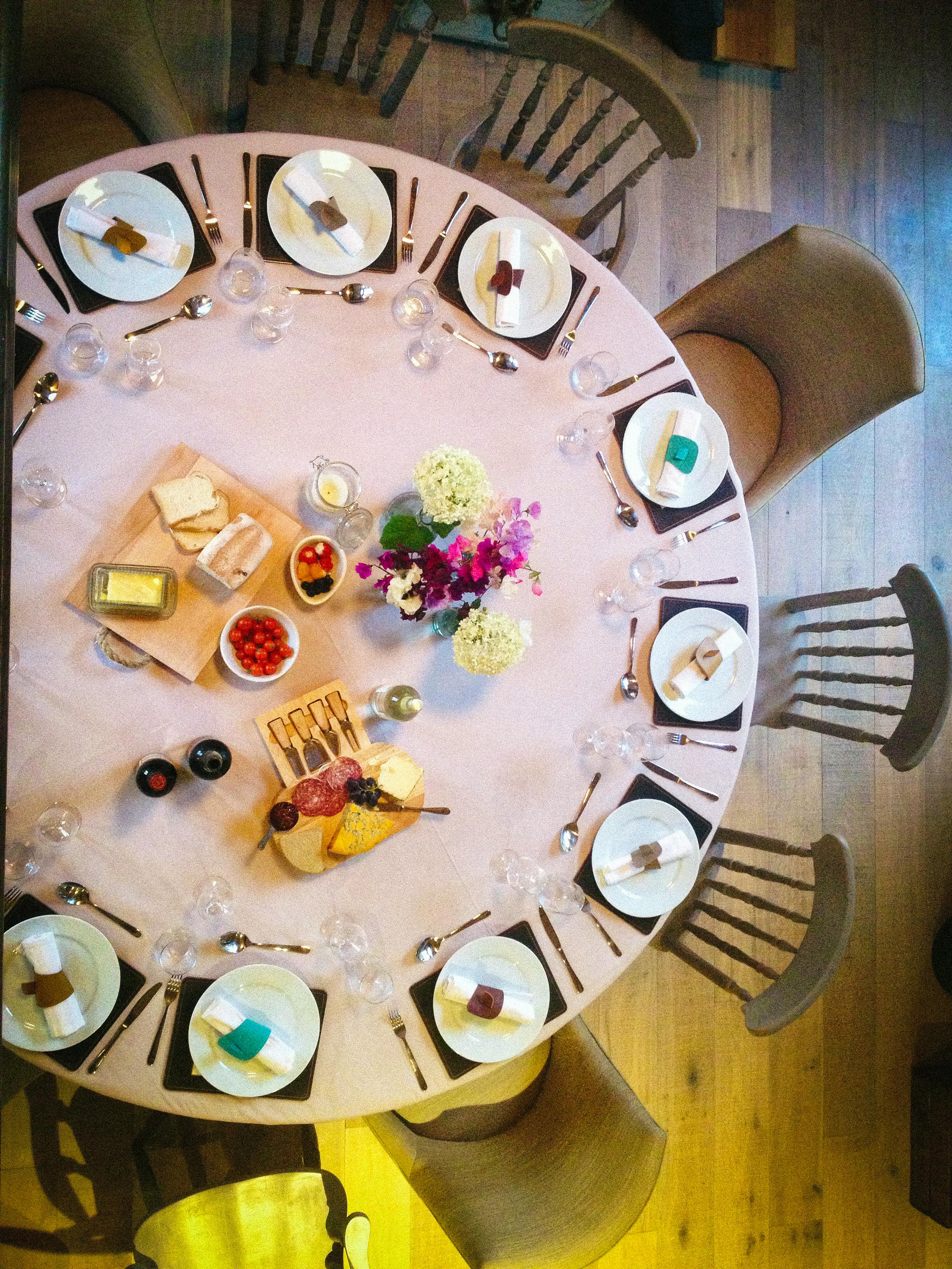 Dining table sits 12 in Ludlow Barn