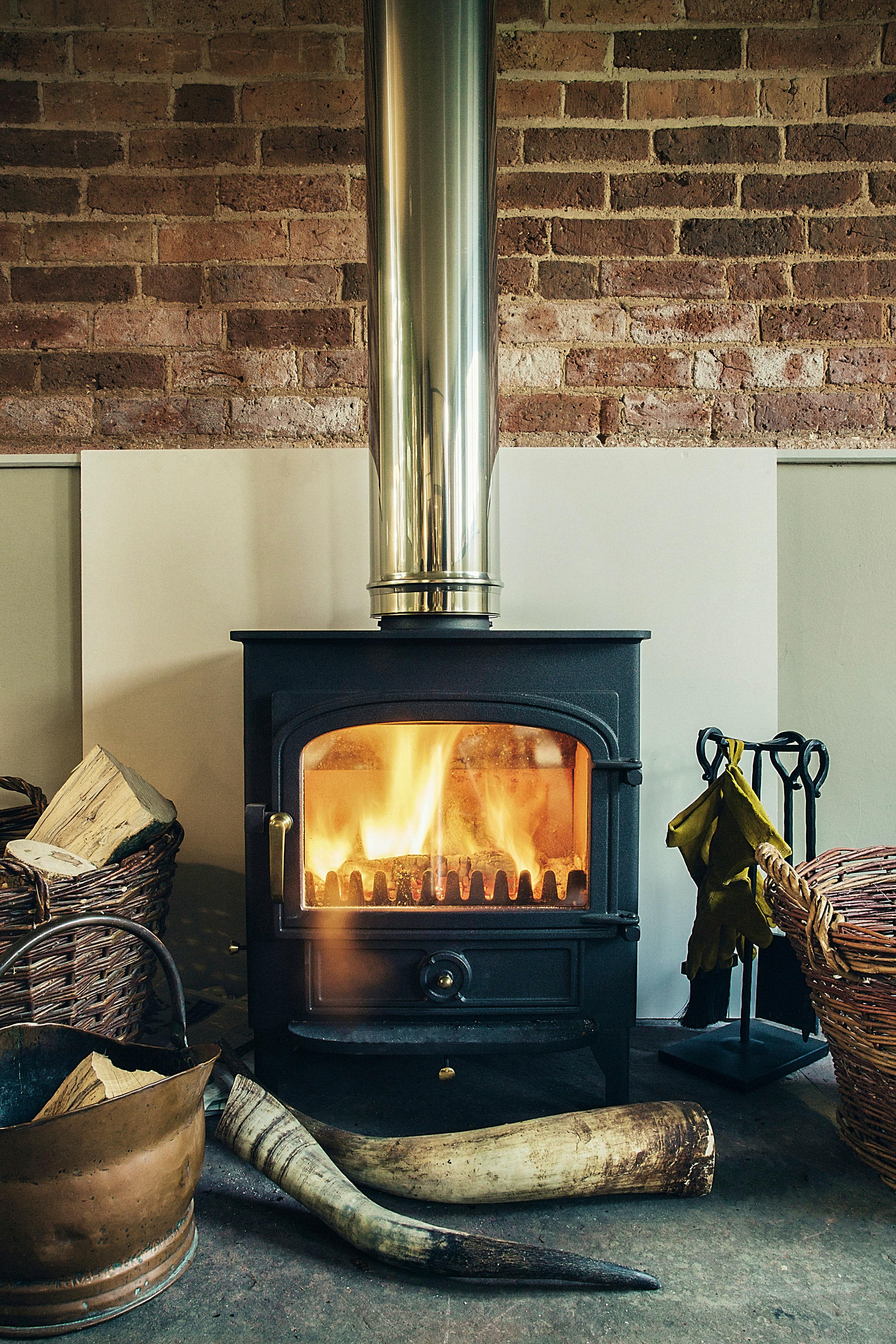 Fireplace in Ludlow Barn