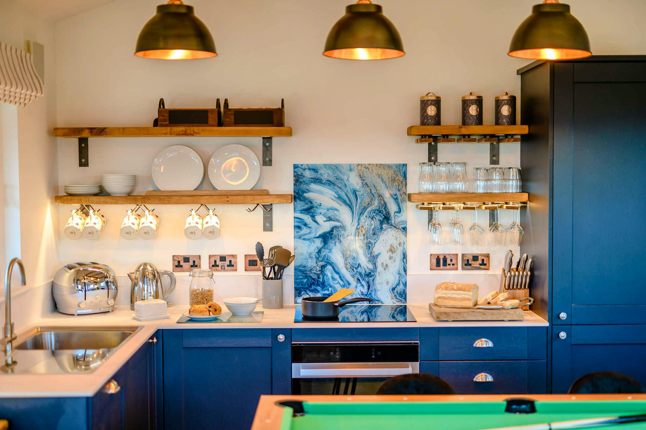 Fully equipped modern kitchen