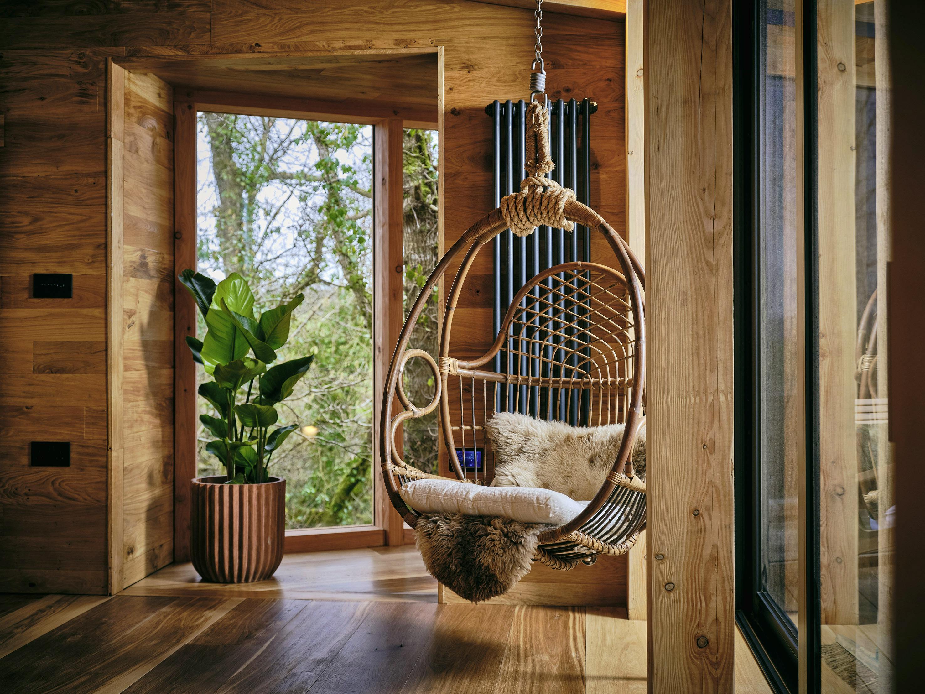 Relax in the hanging chair