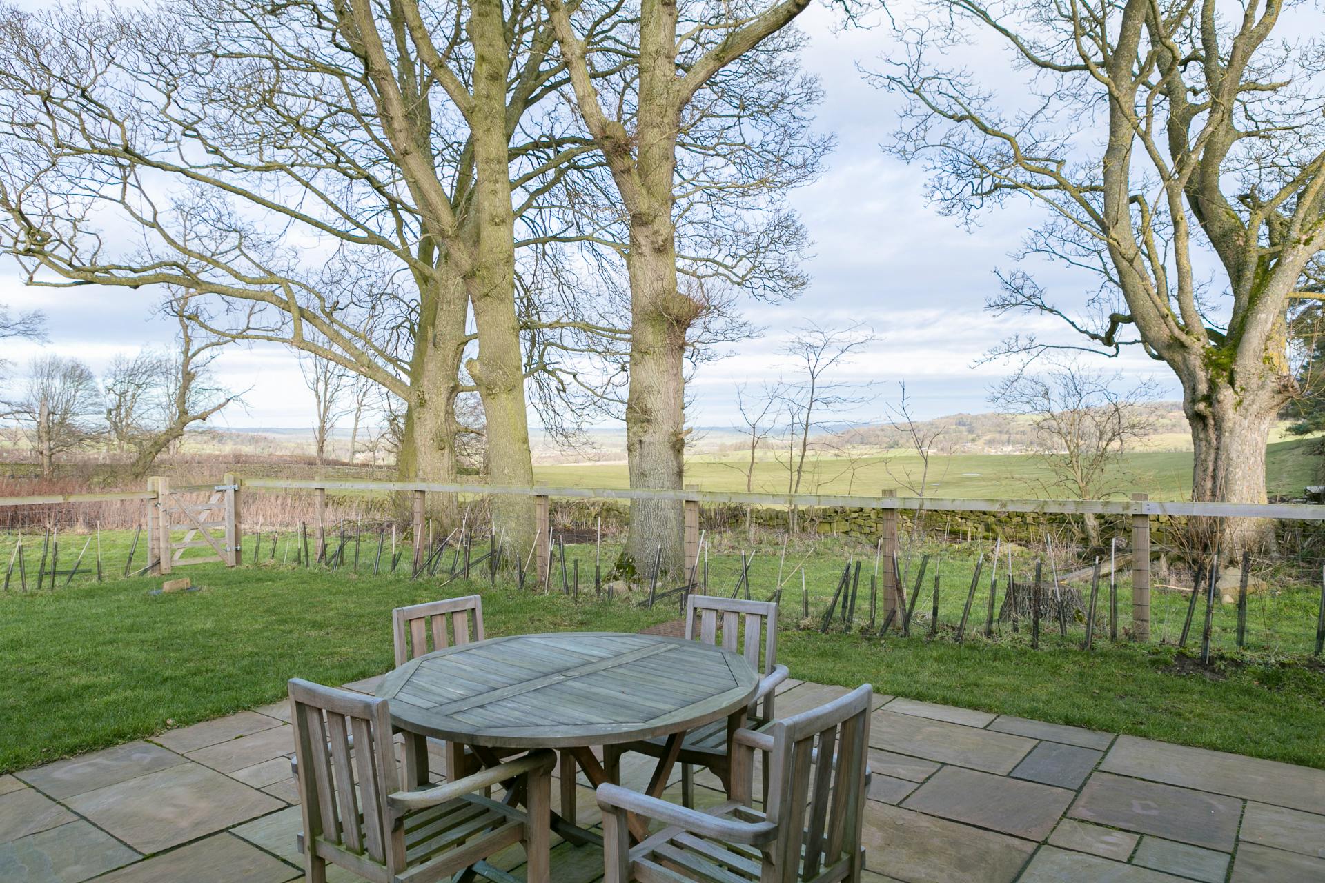 Views from the patio and garden