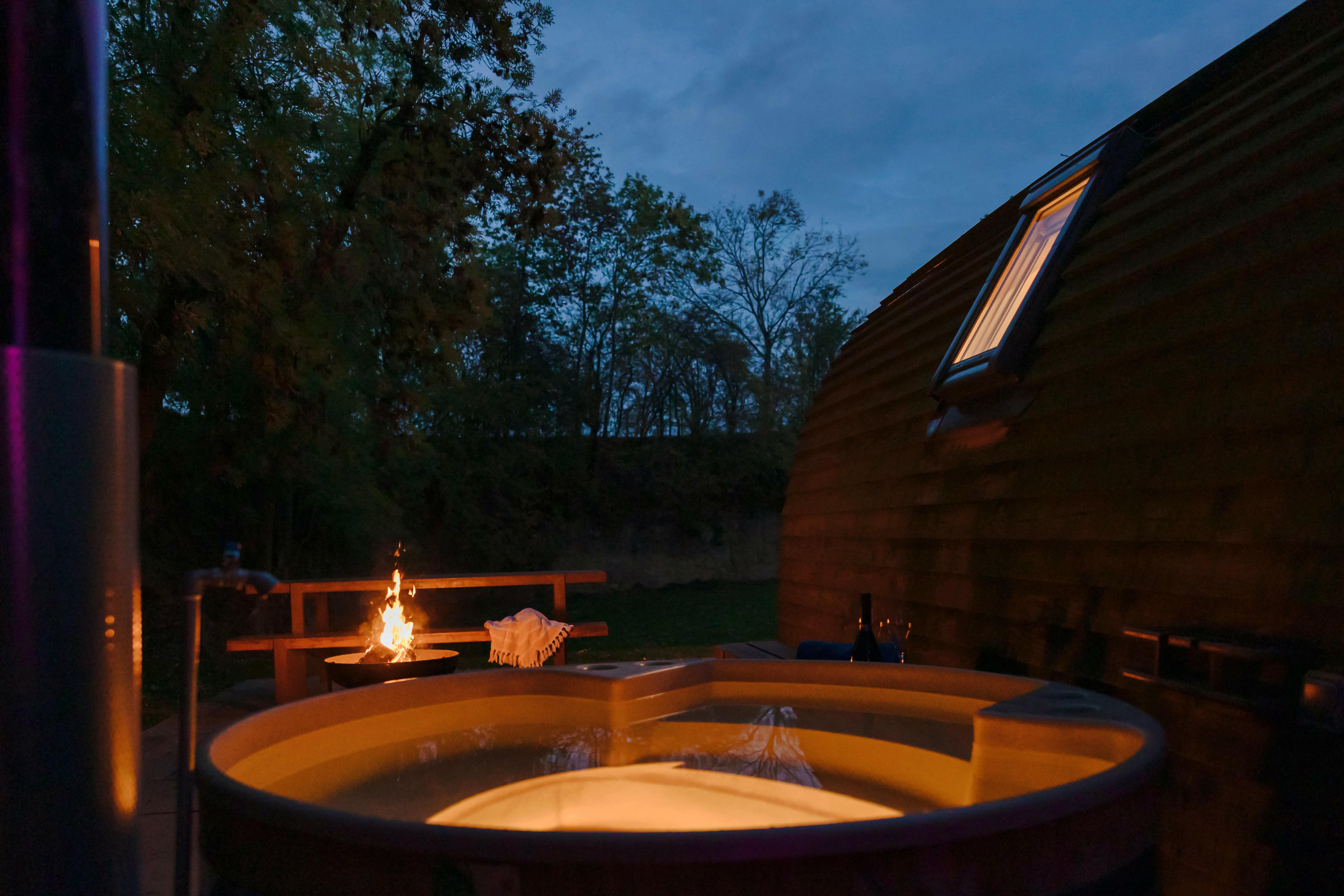 Wood Fired Hot Tub