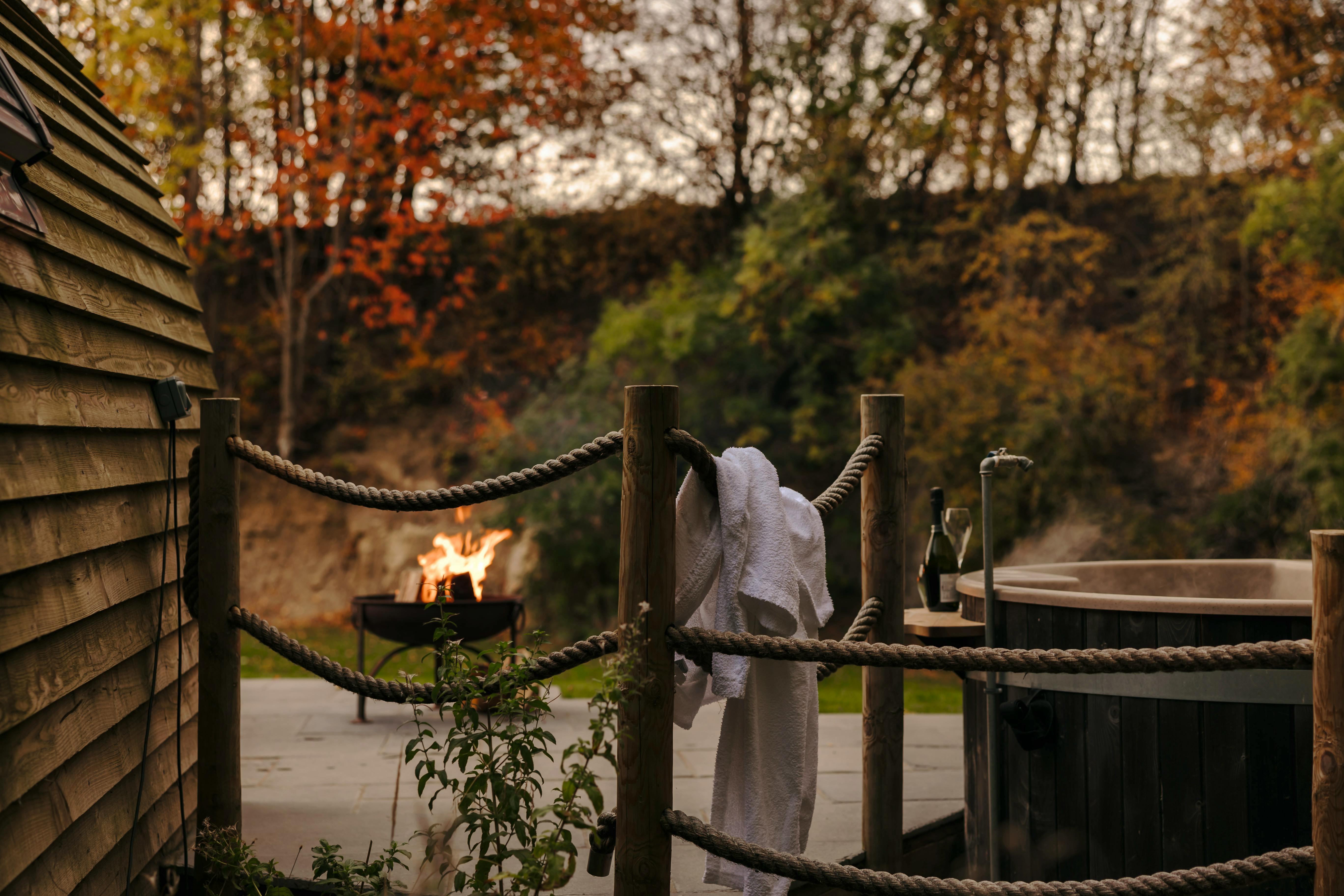 Outdoor Area with Hot Tub