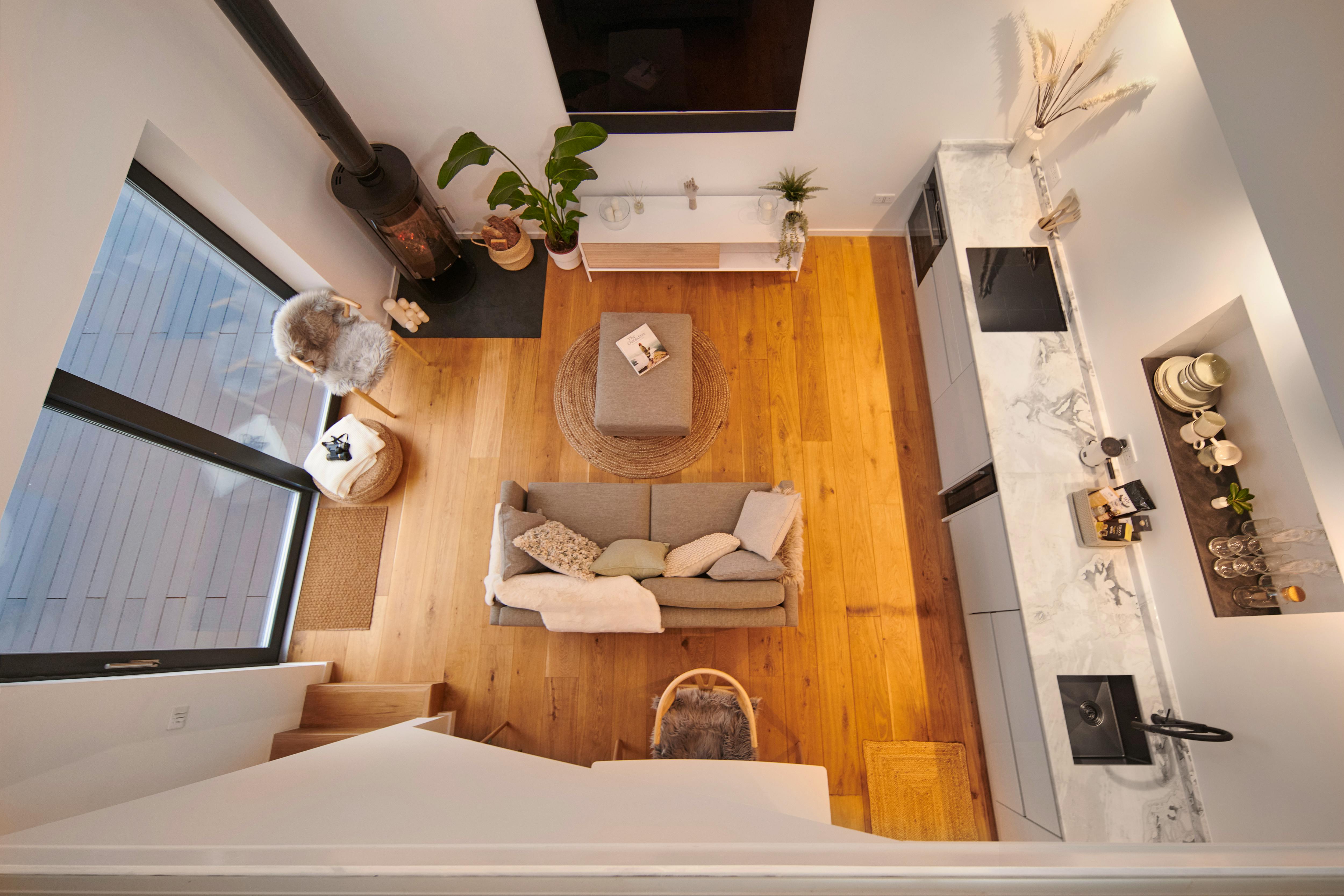 A modern, open plan space