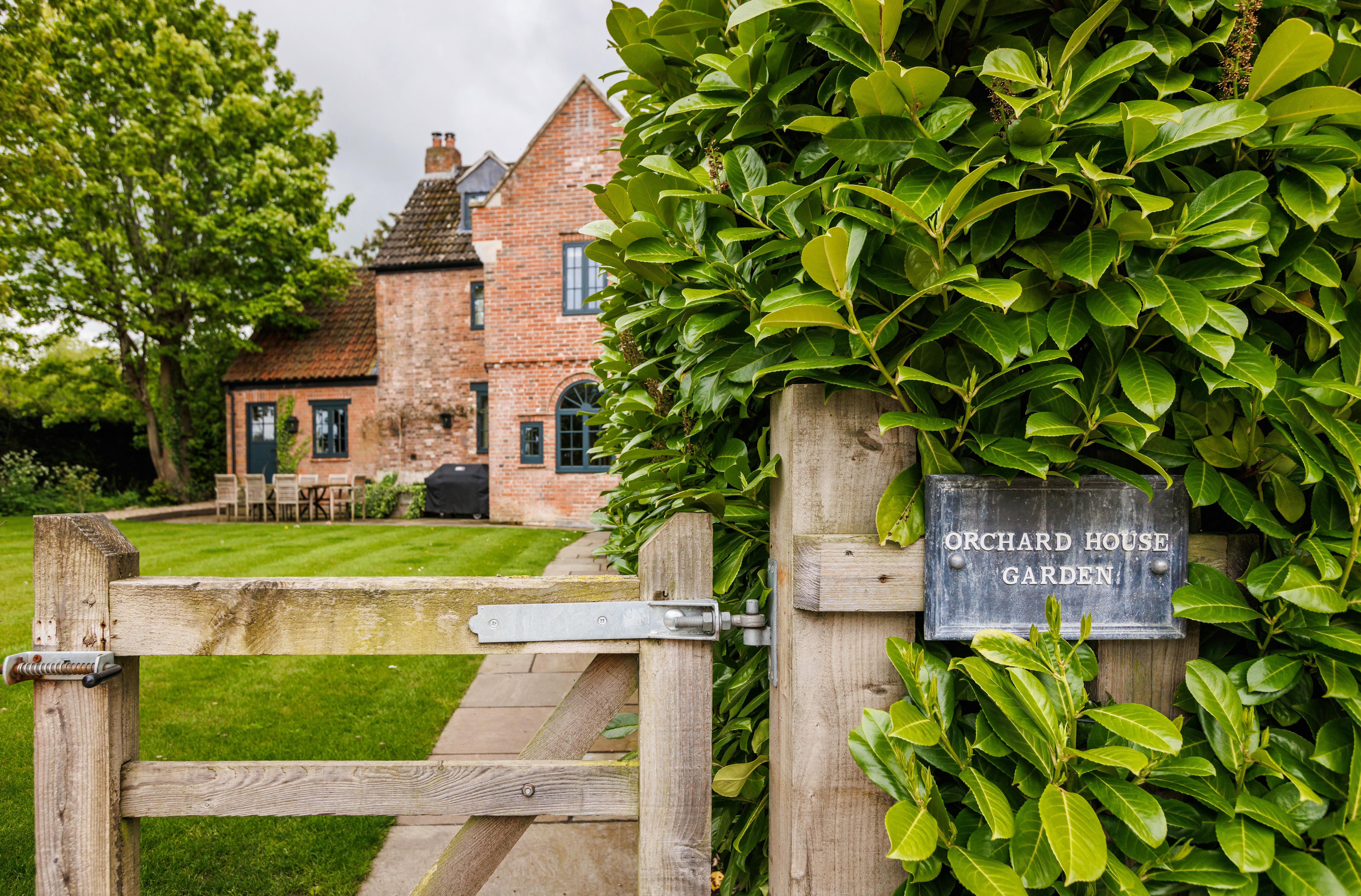Entrance to Orchard House garden