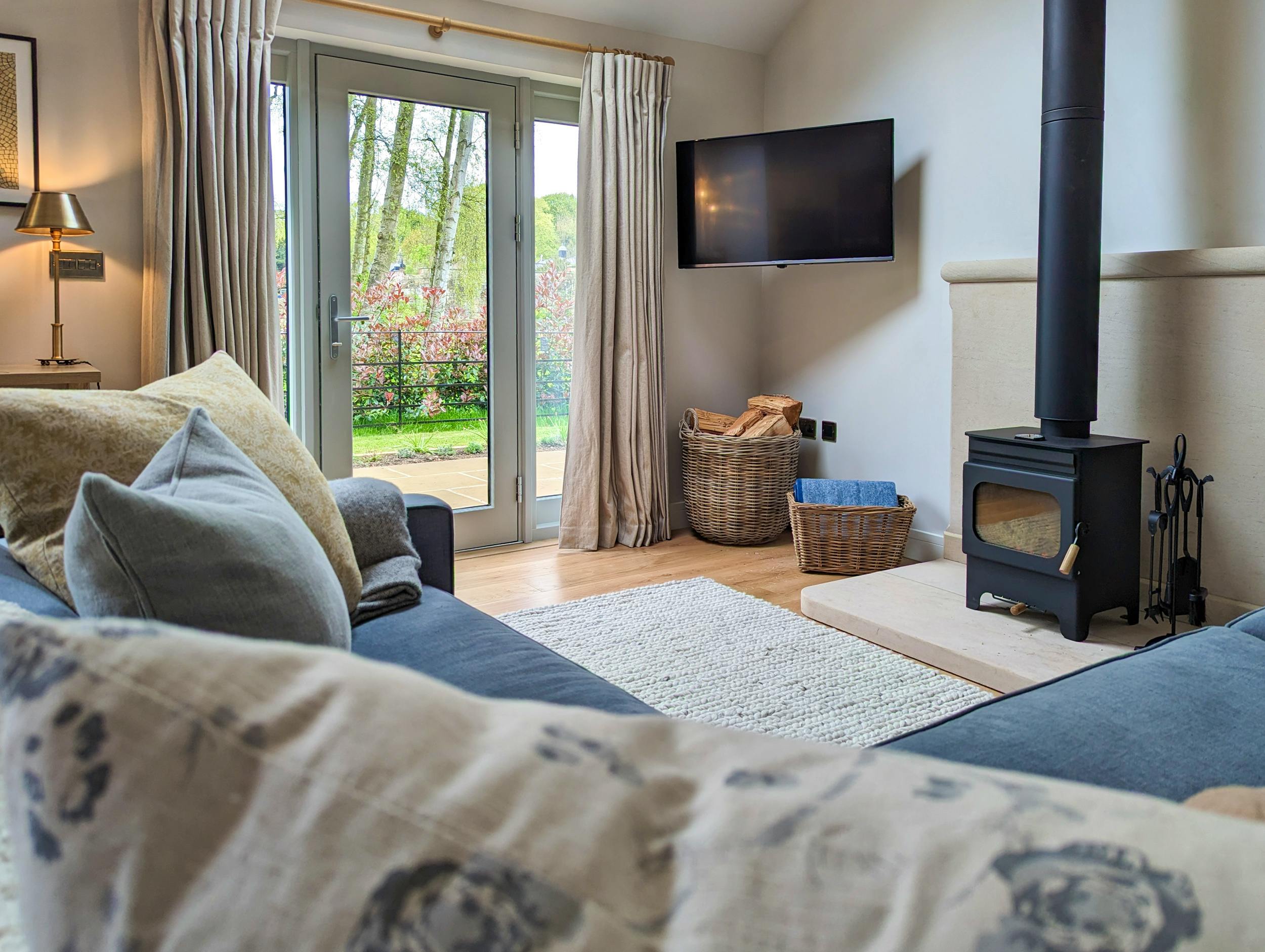 Sitting Room with access to patio