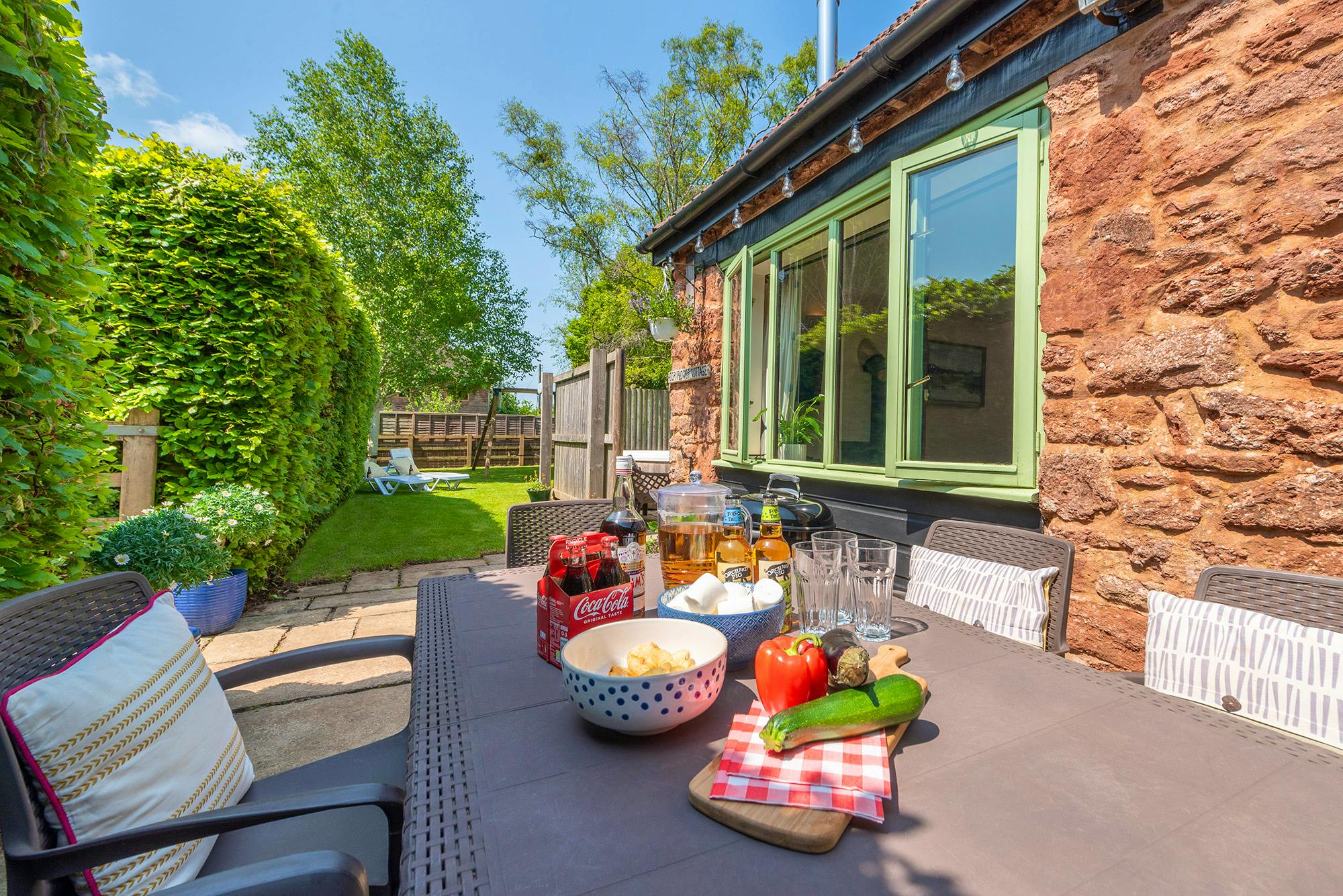 Gorgeous outside social  spaces 