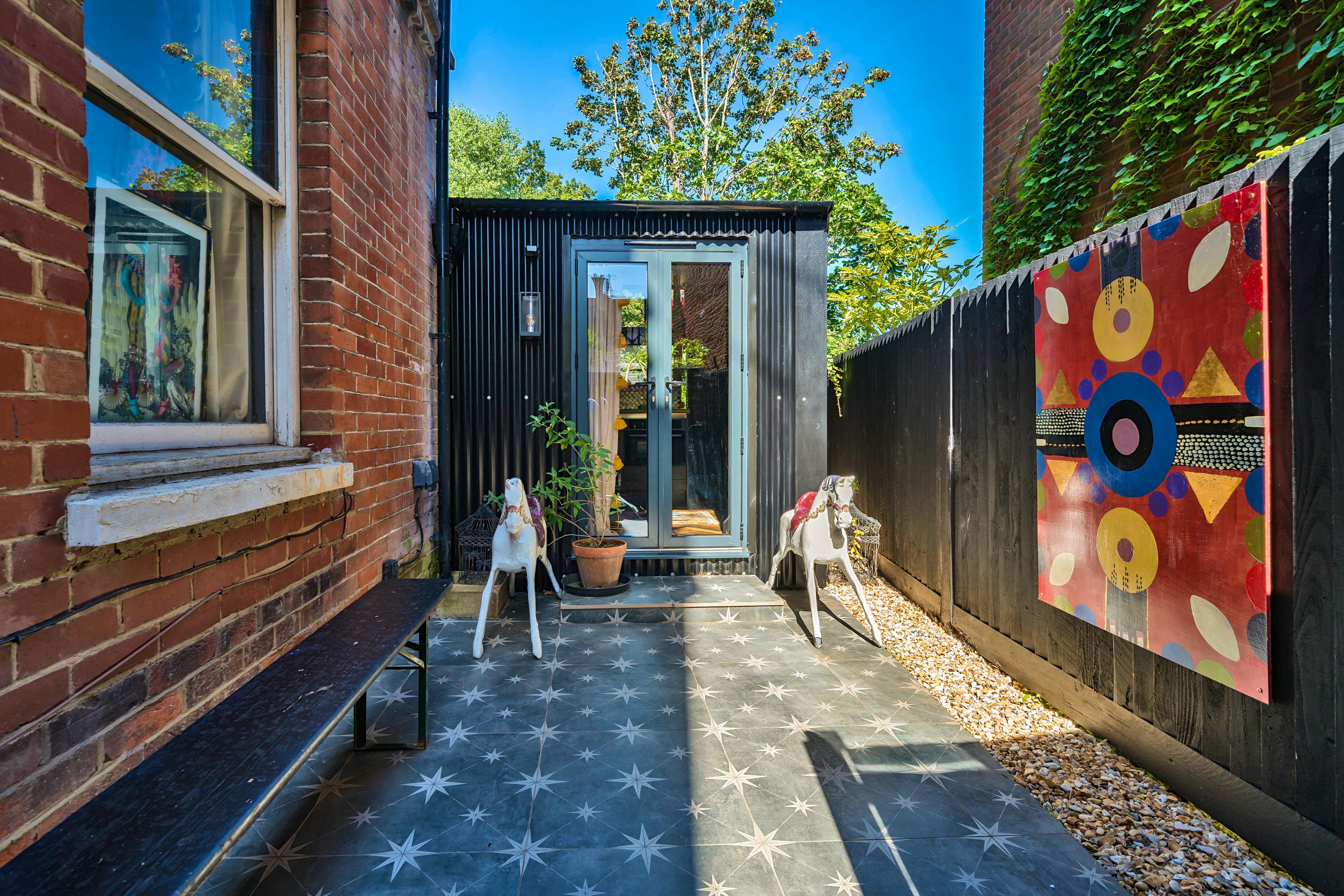 Entrance with front patio