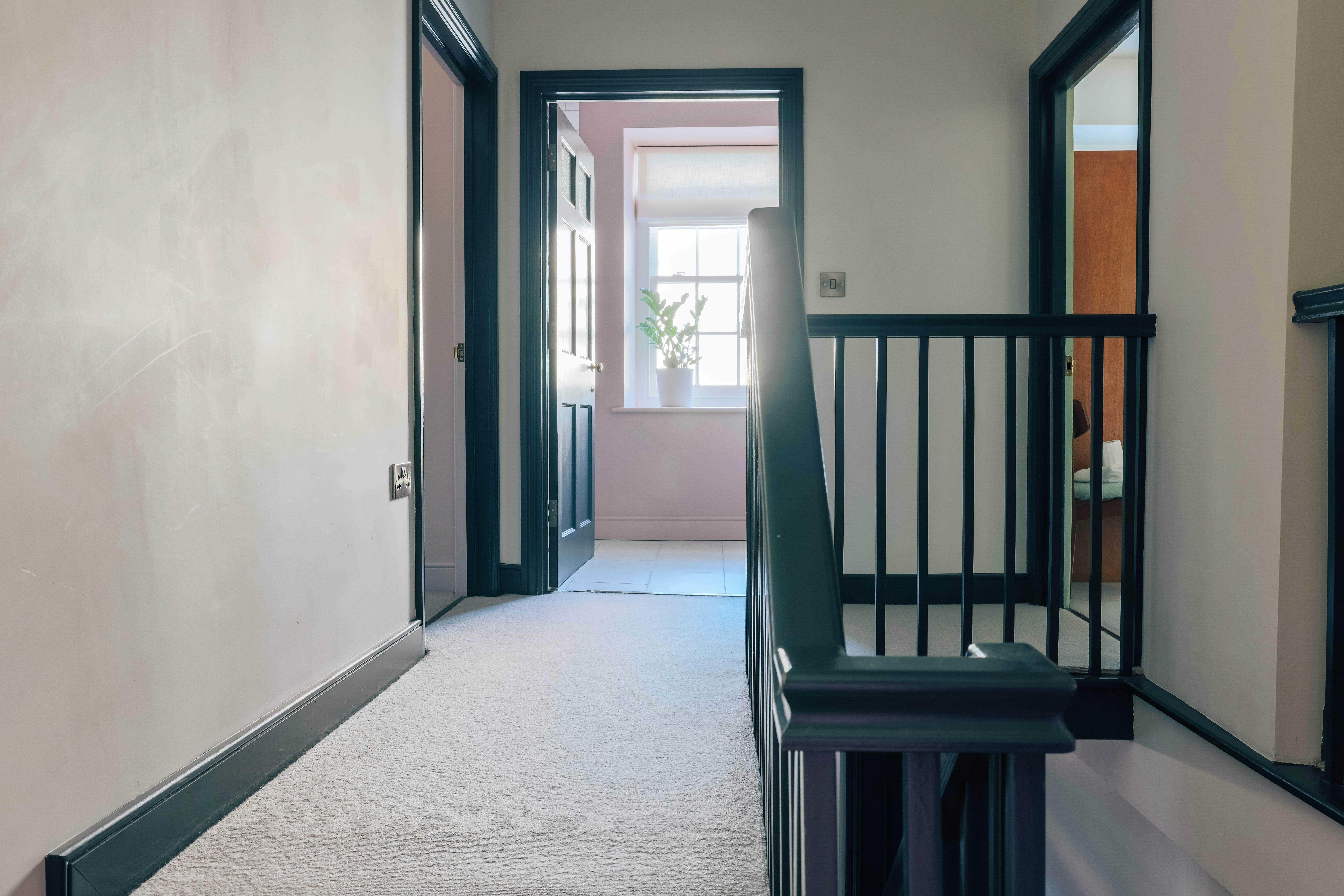 Hallway leading to  king bedrooms