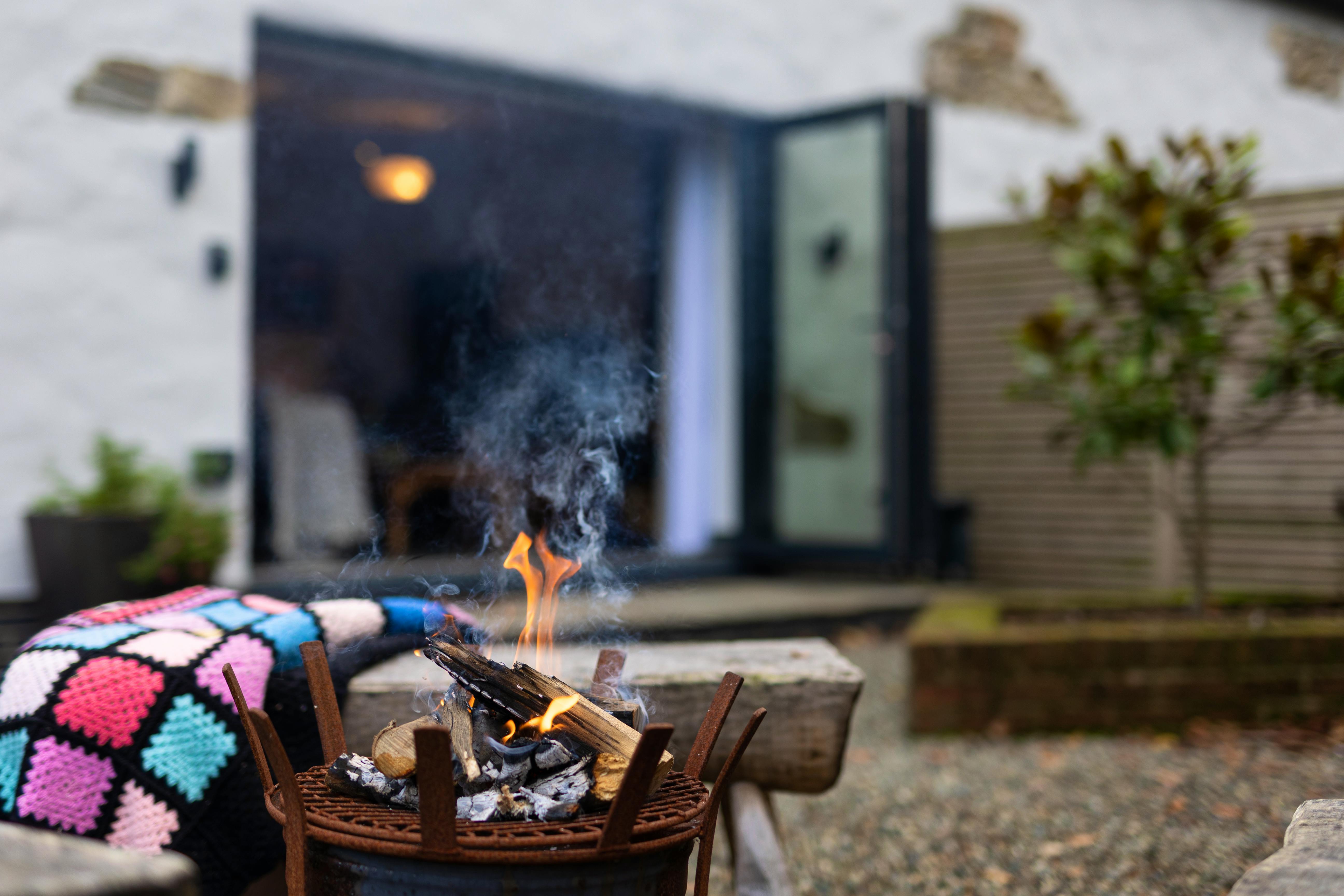 Cosy up beside the firepit