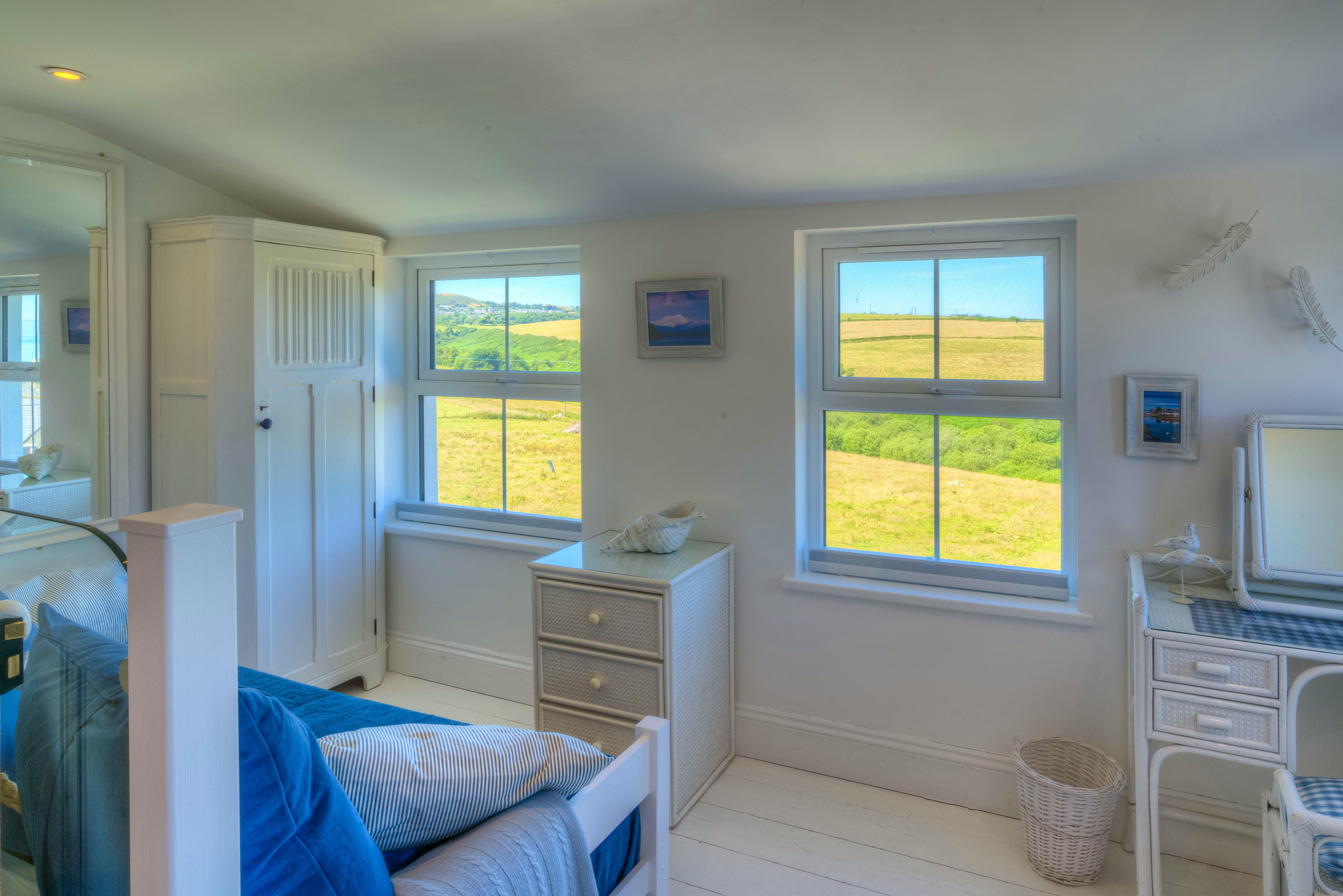 Rural views master bedroom