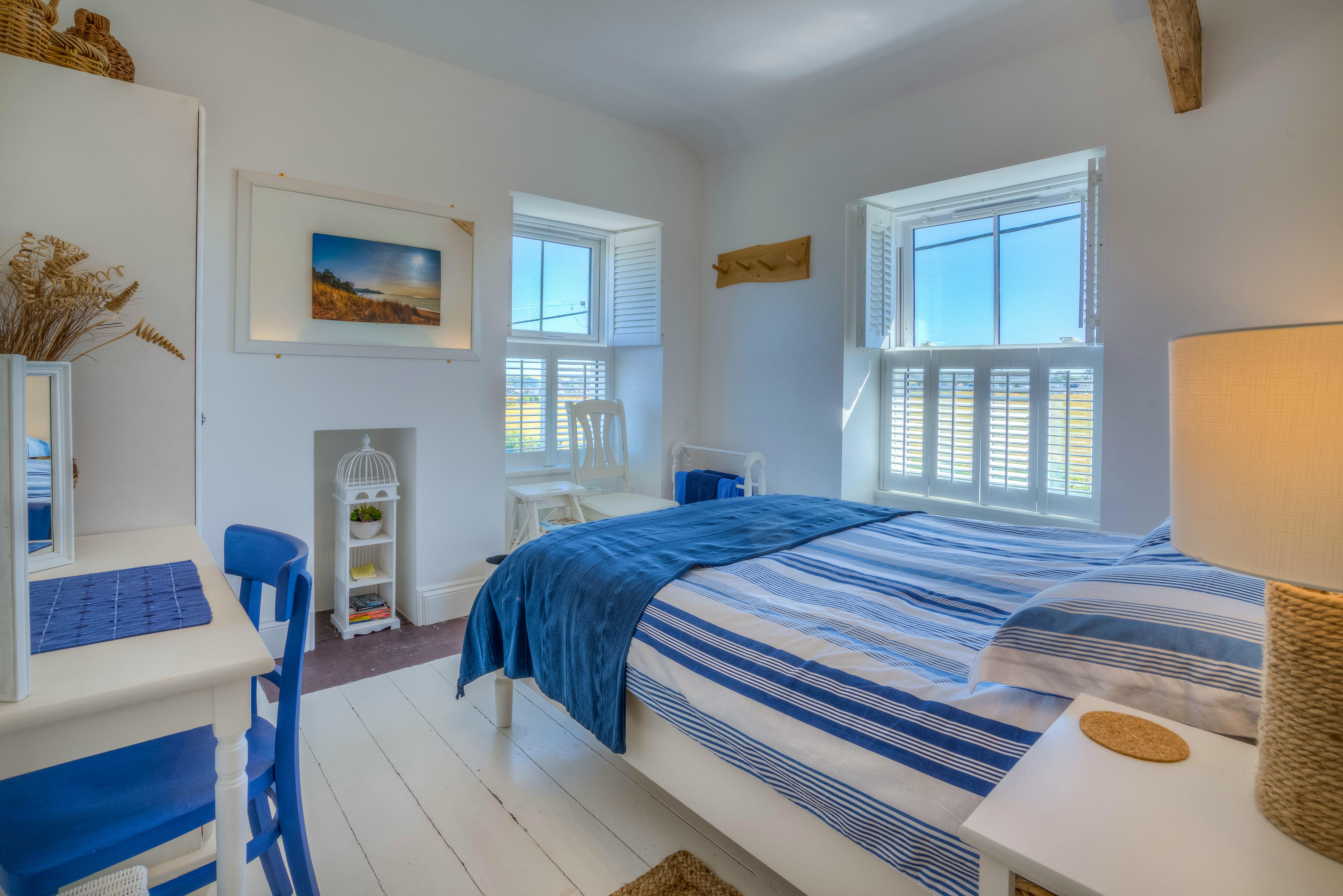 Double bedroom, sea views