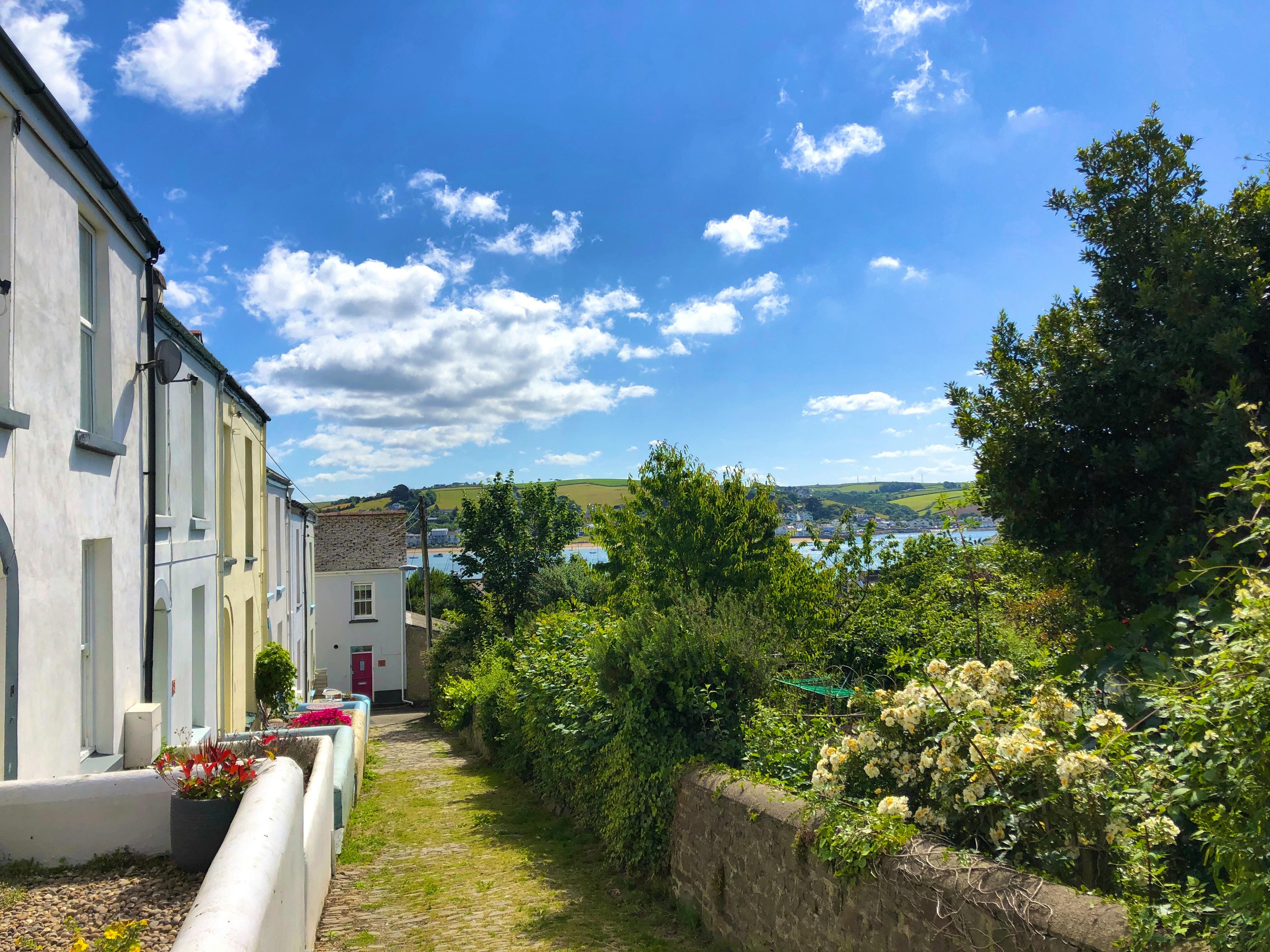 View down Alpha Place to Cornwallis