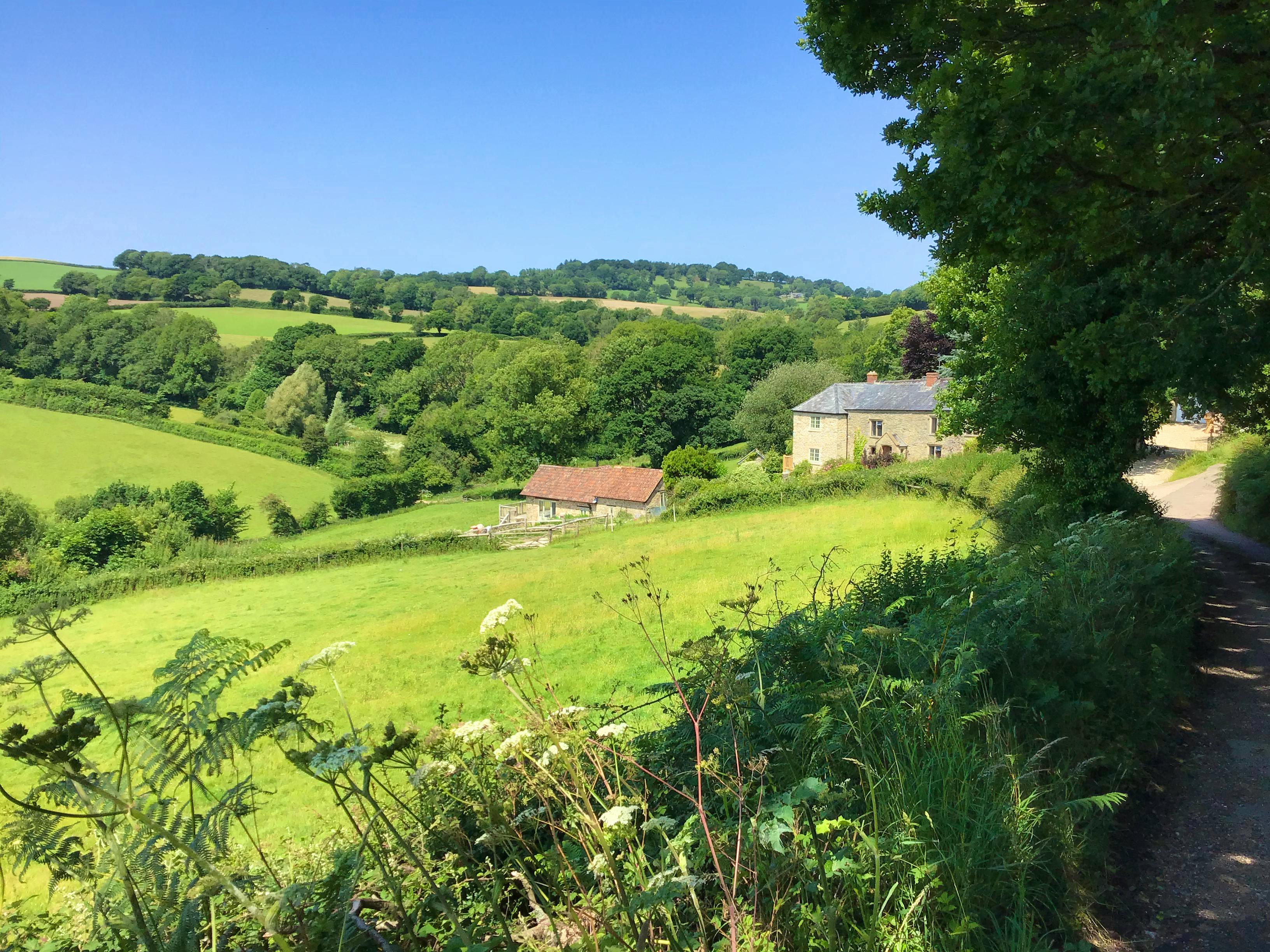 Byre on left, our house on right