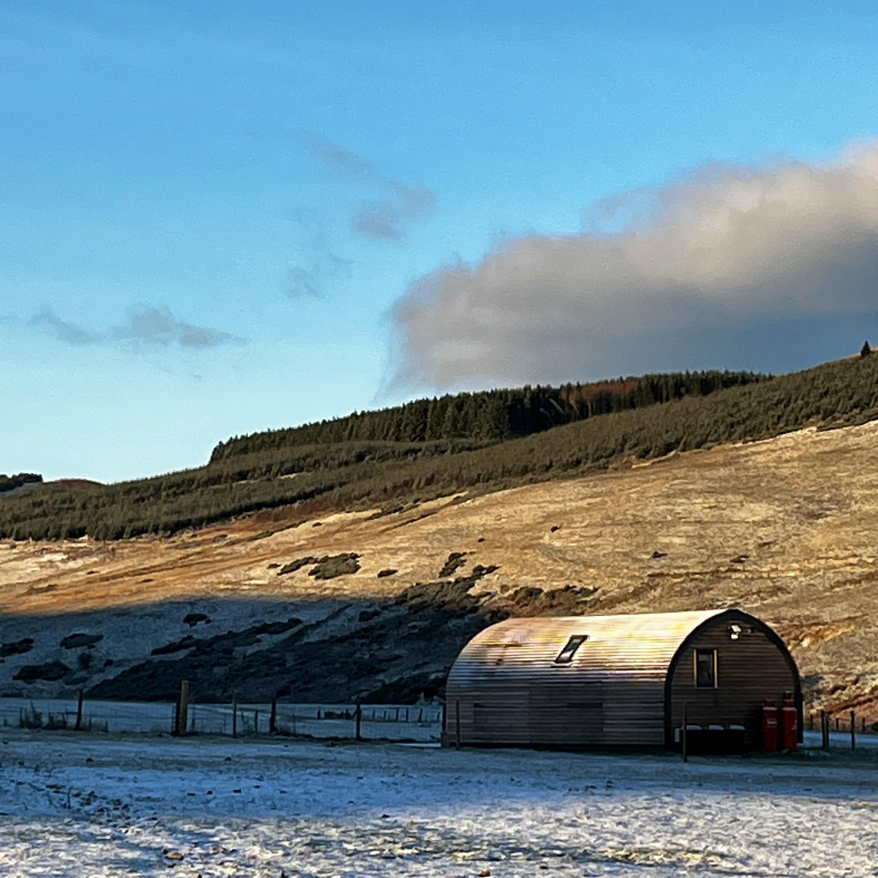 Scottish snow flurry