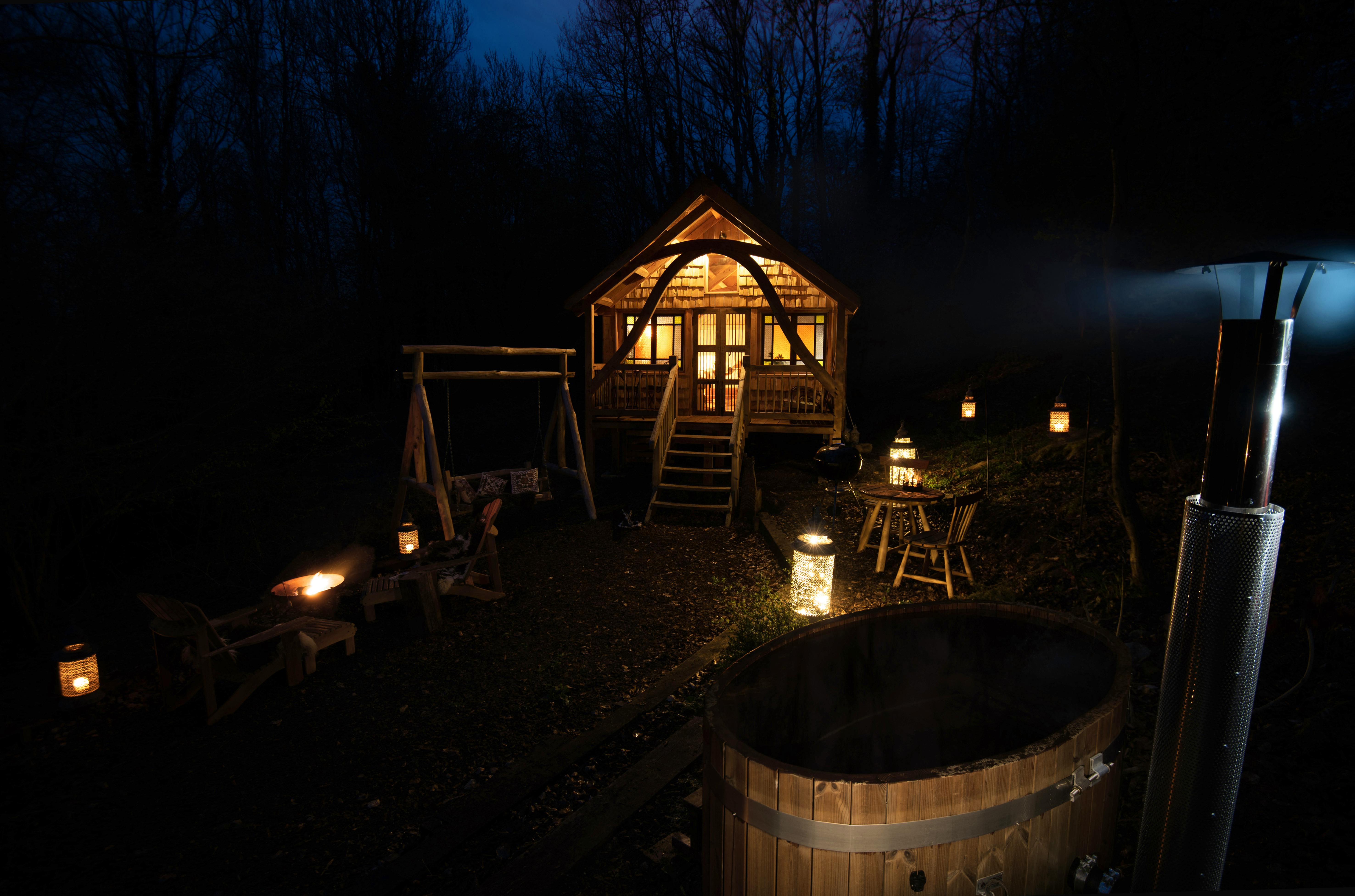 Night-time in the woods