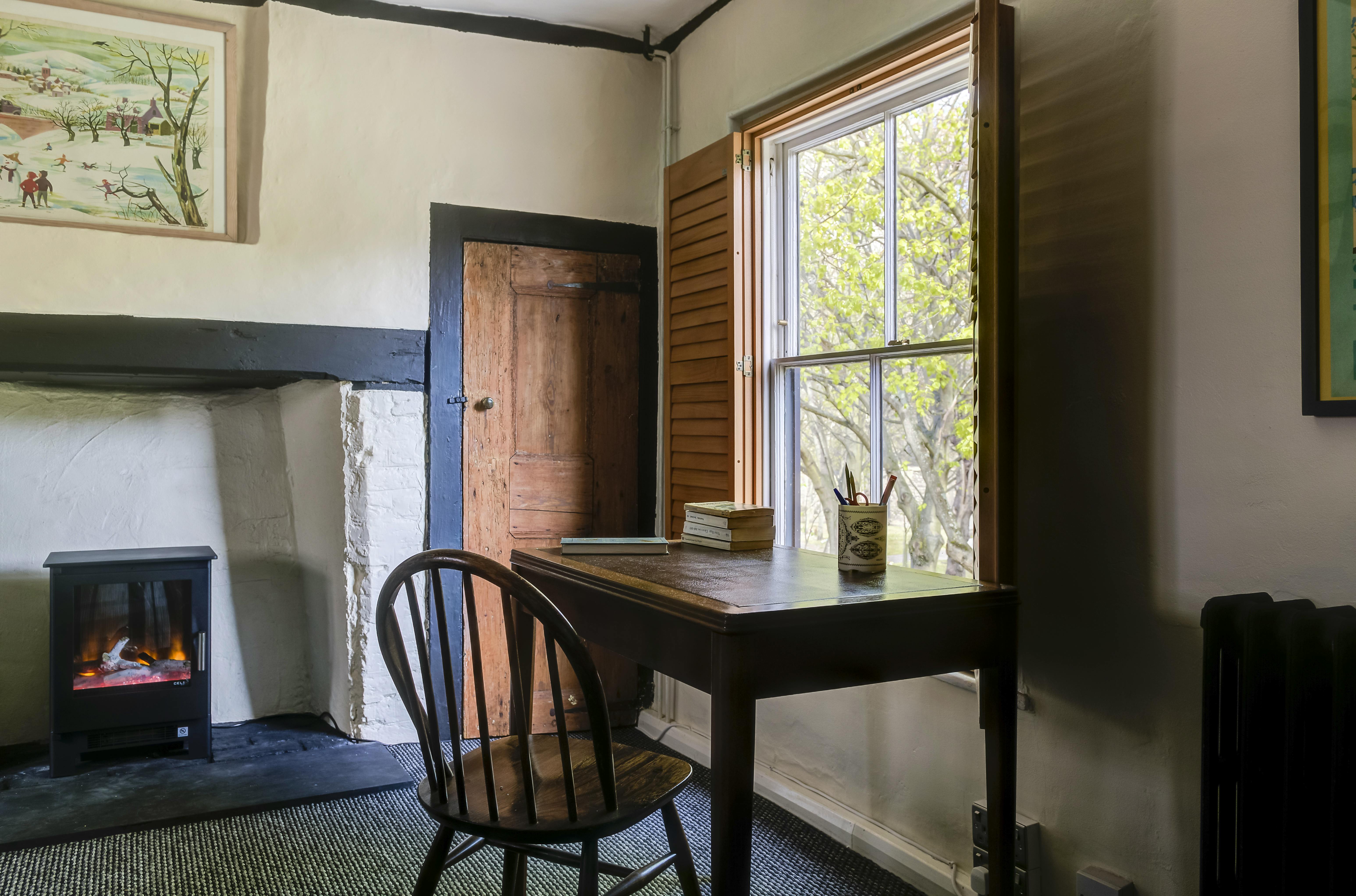 Writing corner upstairs