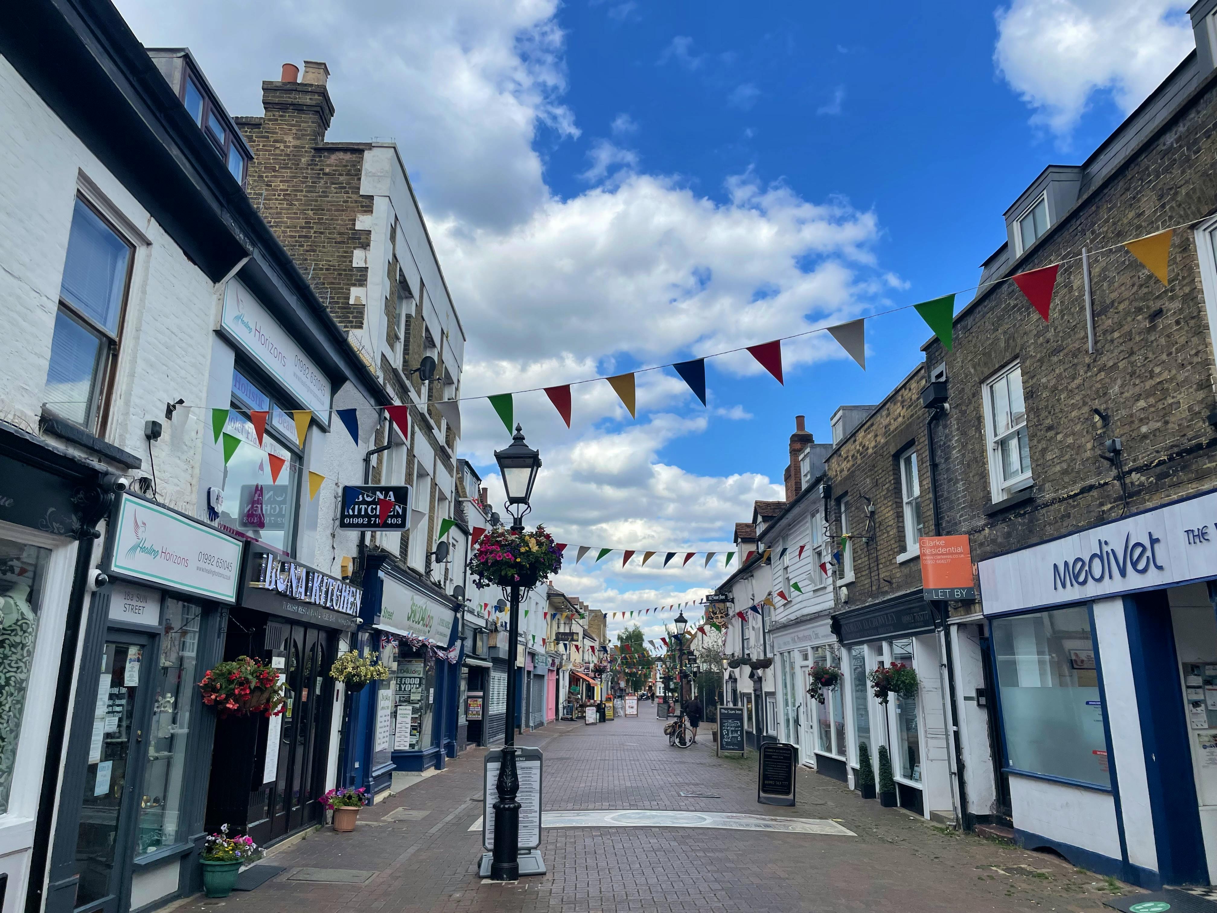 Sun Street, a stone throw away