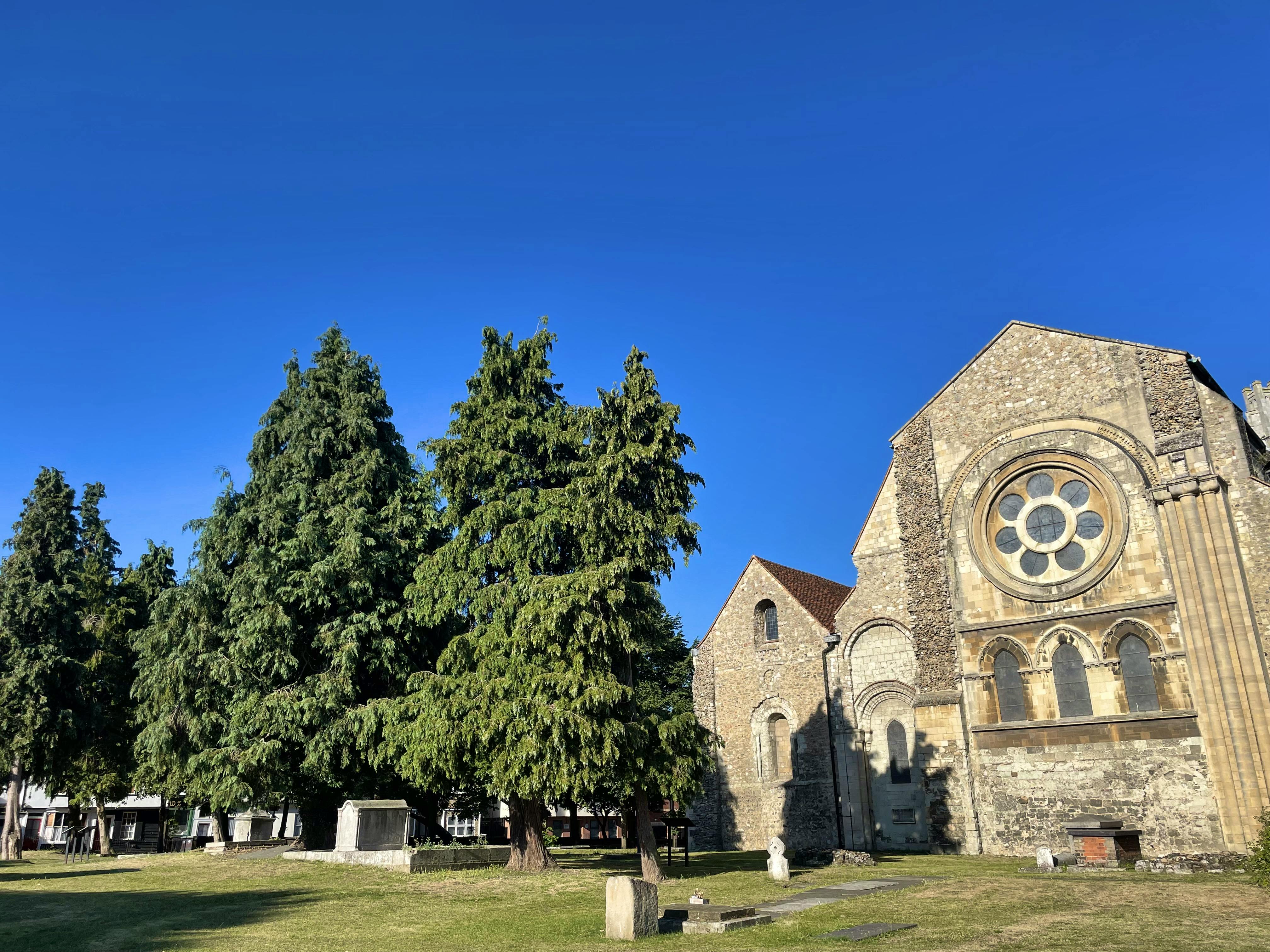 House, grounds and church 