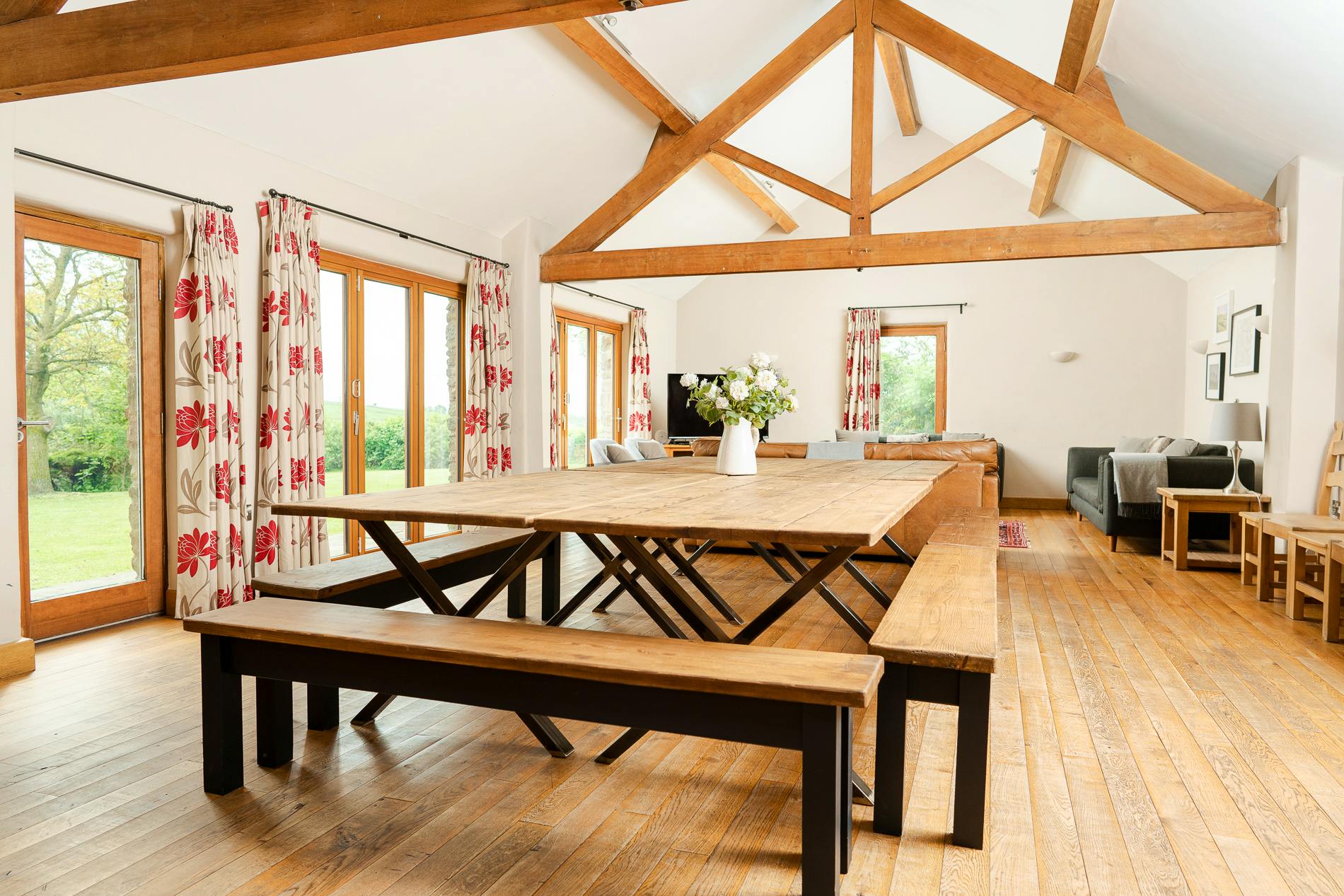 Large open plan dining/living area