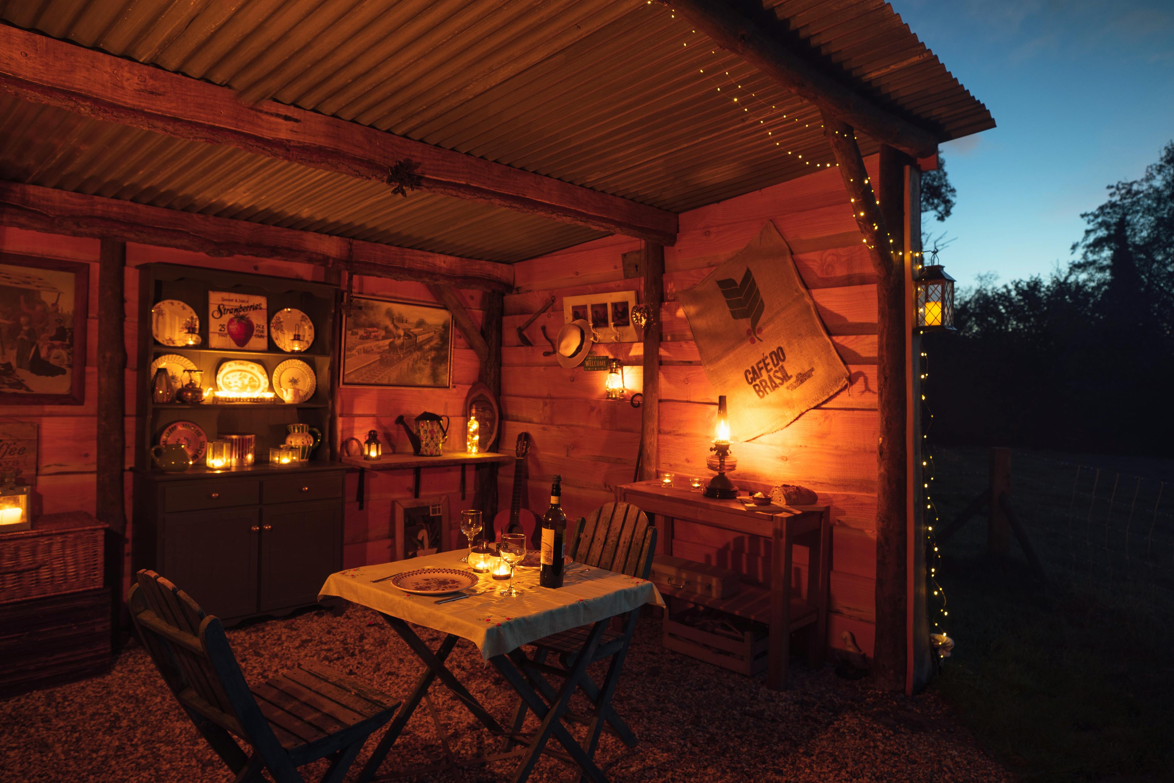 Dinner by candlelight 