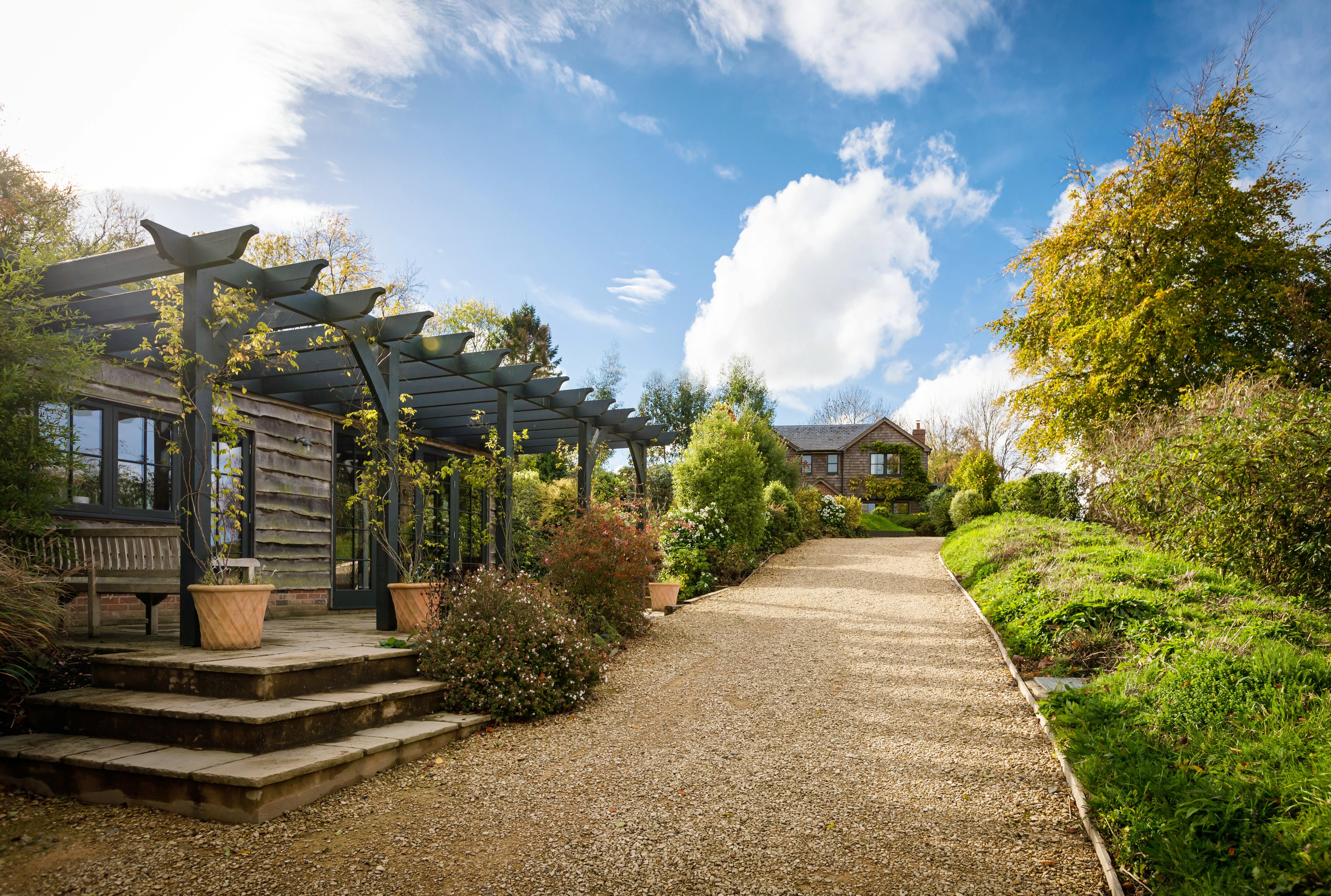 The drive leading up to Hillside