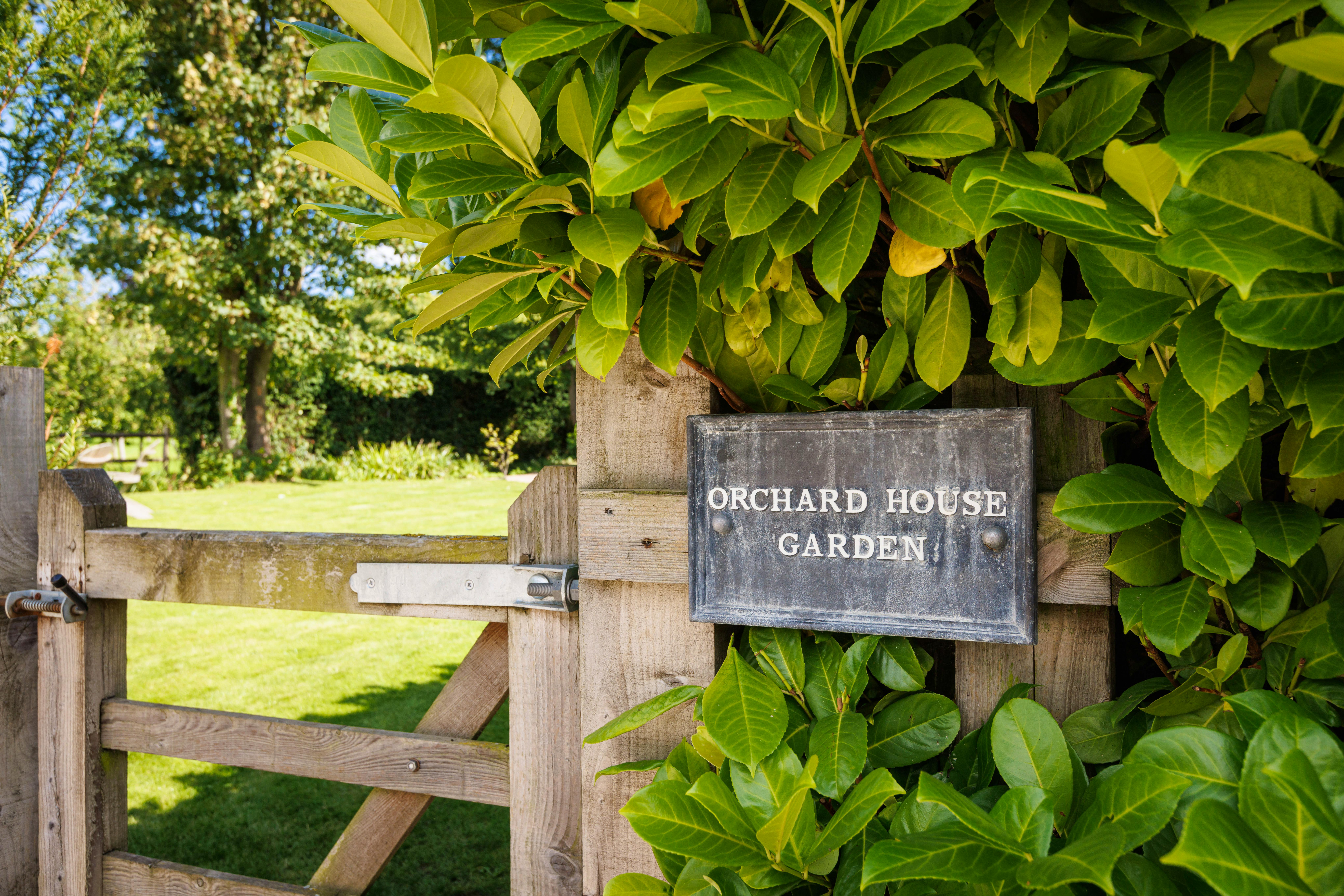 Entrance to Orchard House garden