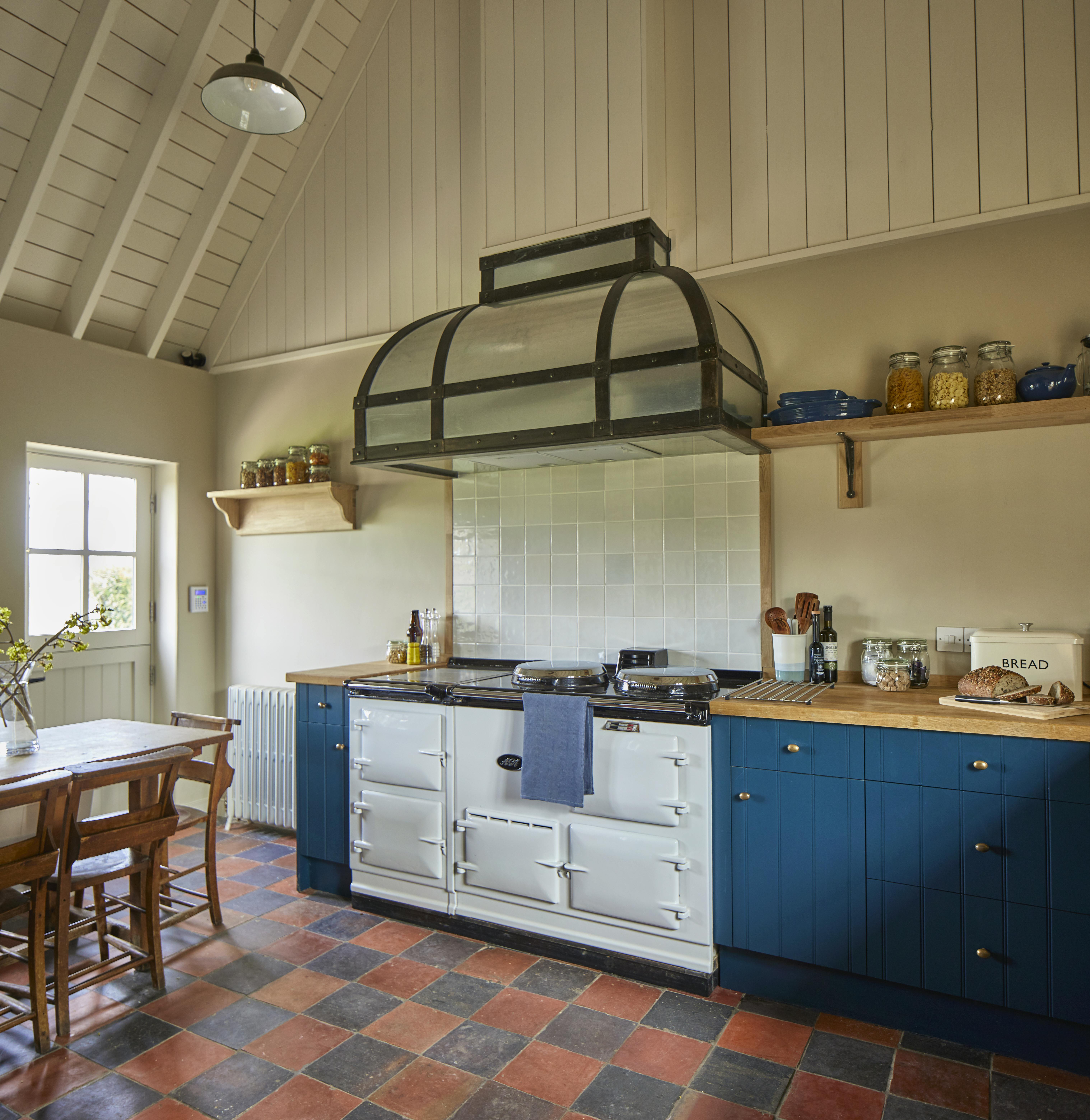 Kitchen with electric AGA