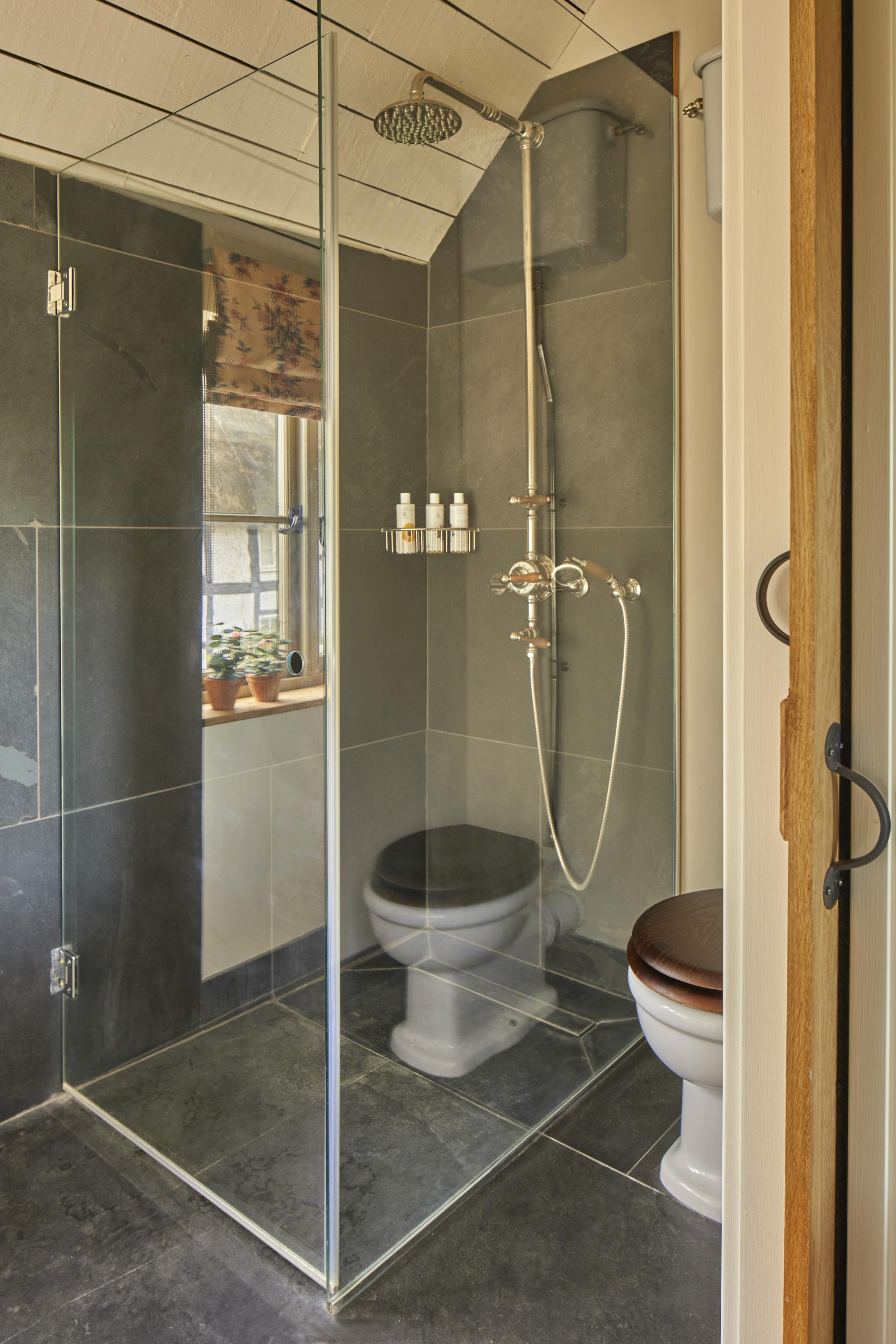 Ensuite bathroom with shower