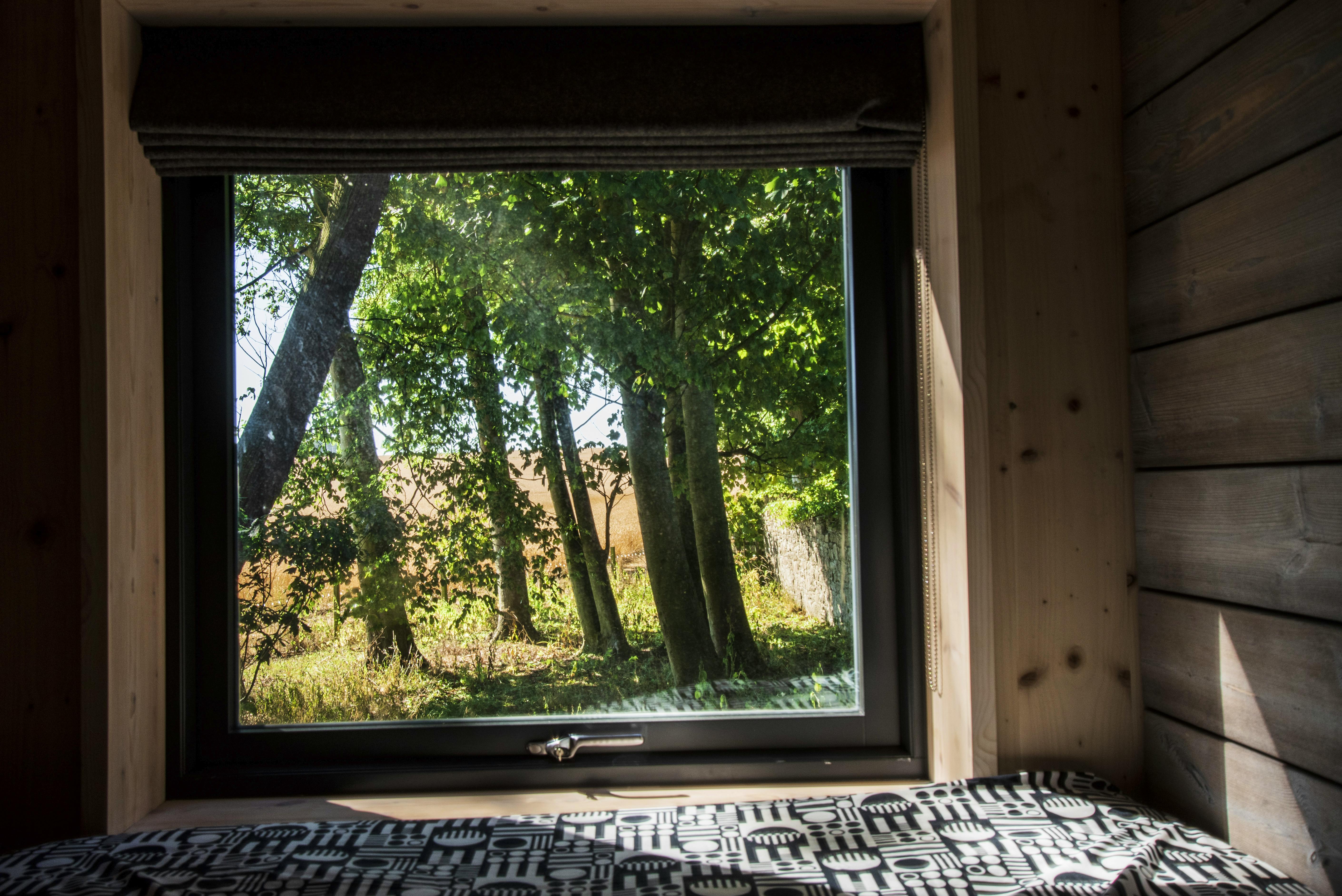 huge window in upper bed nook