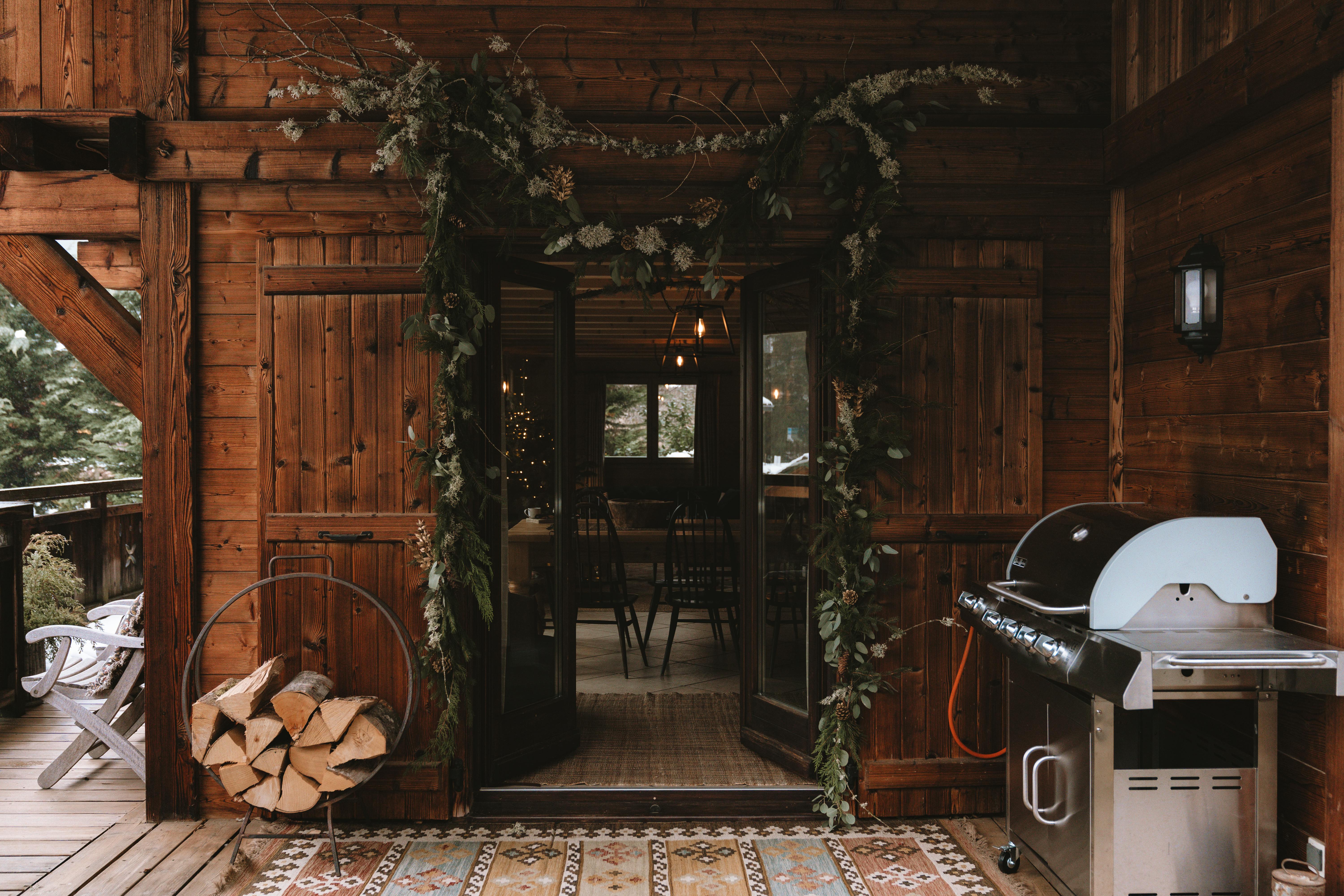 Outdoor terrace with BBQ