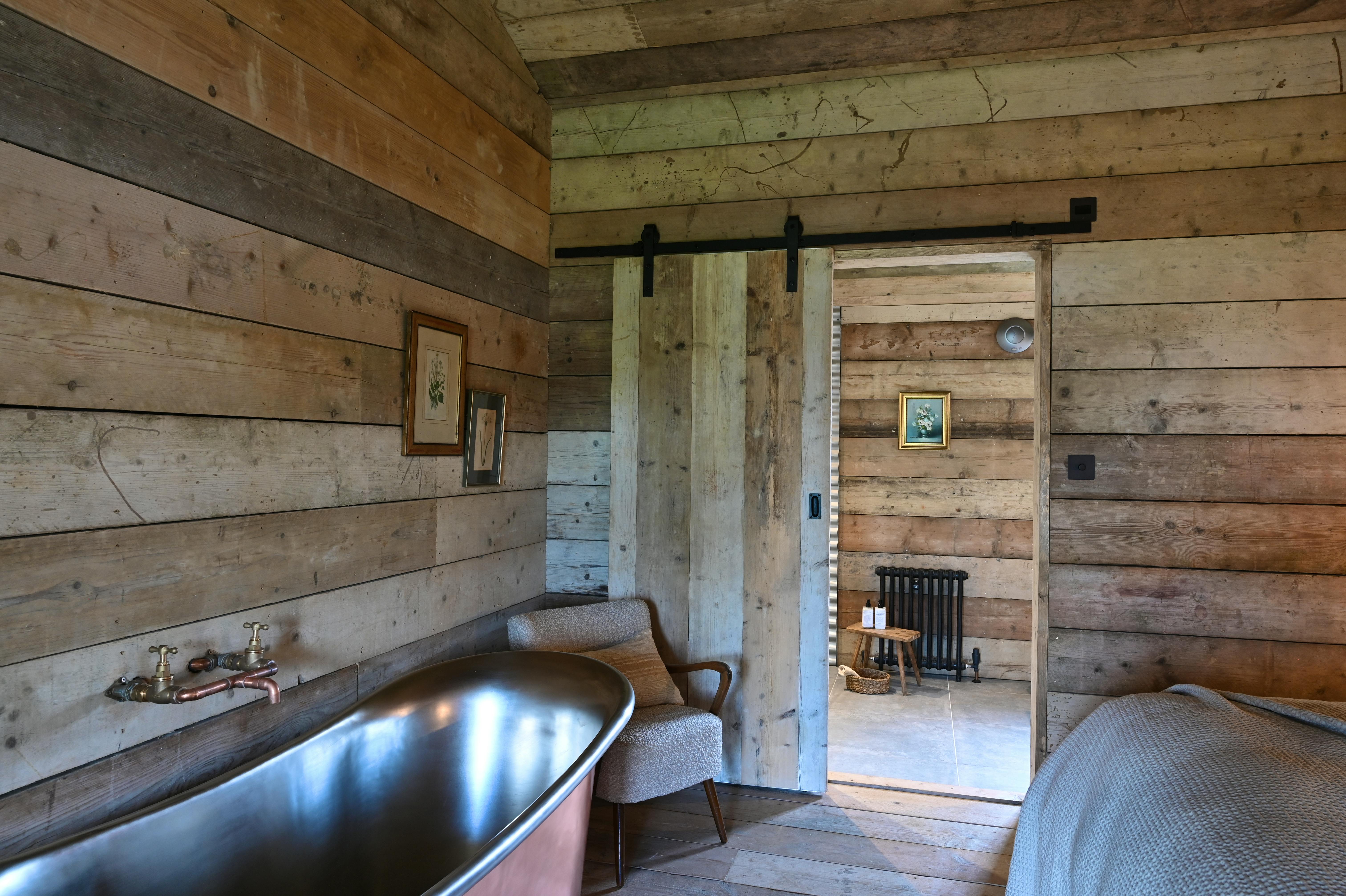 The Farmstead bedroom and bath