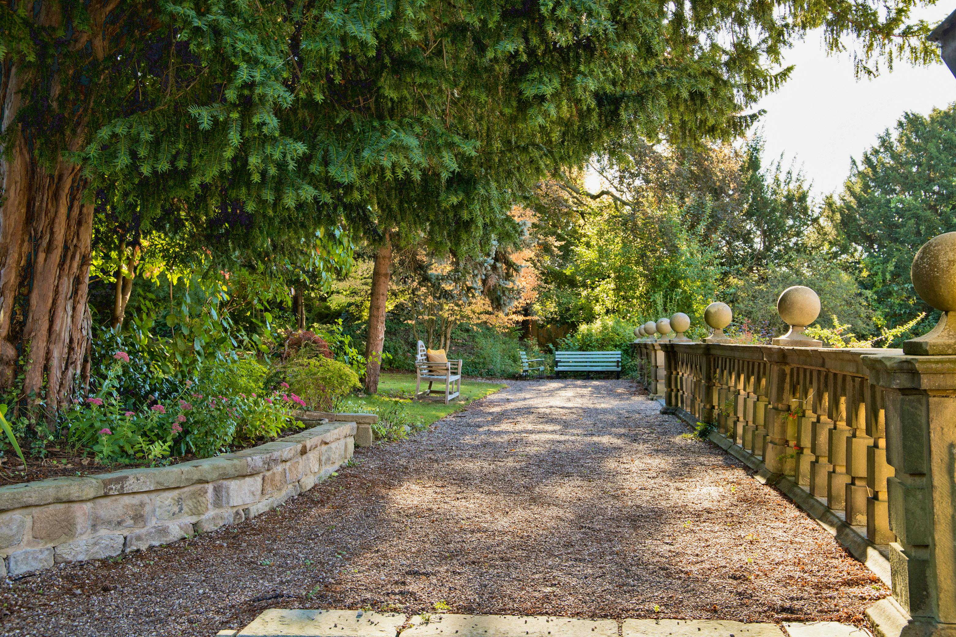 Walkway to upper gardens