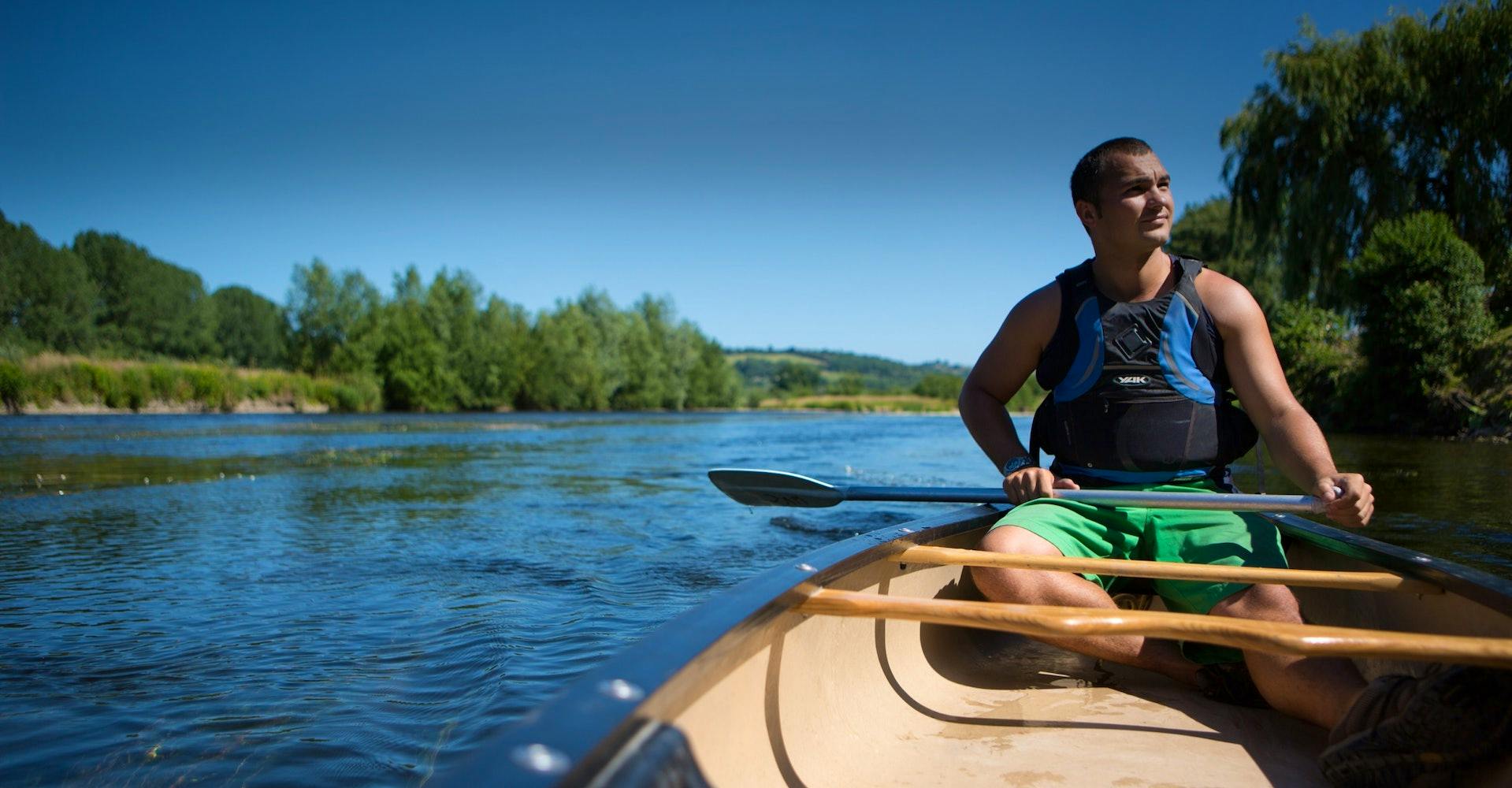 Many guests canoe or kayak 