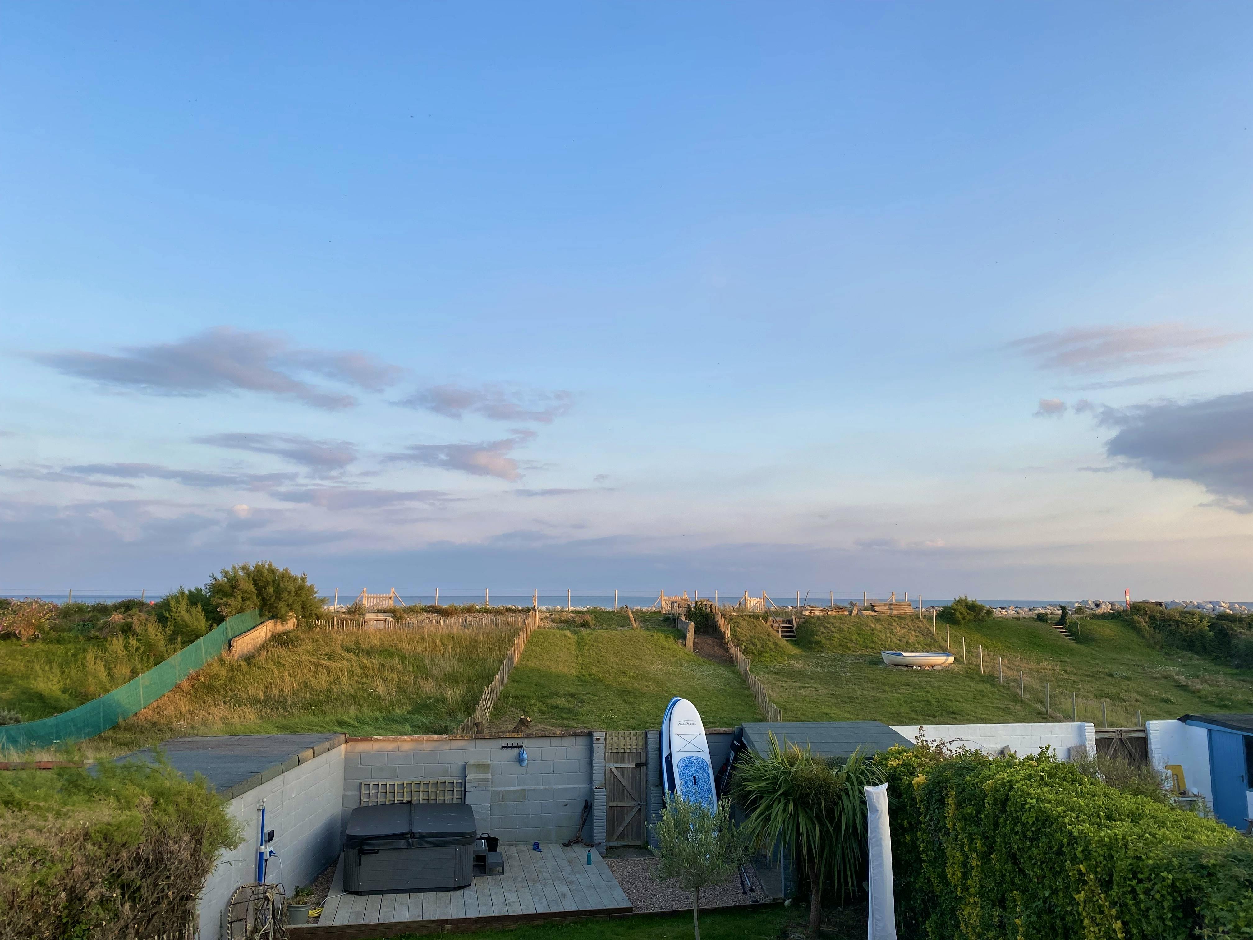 Early evening balcony view