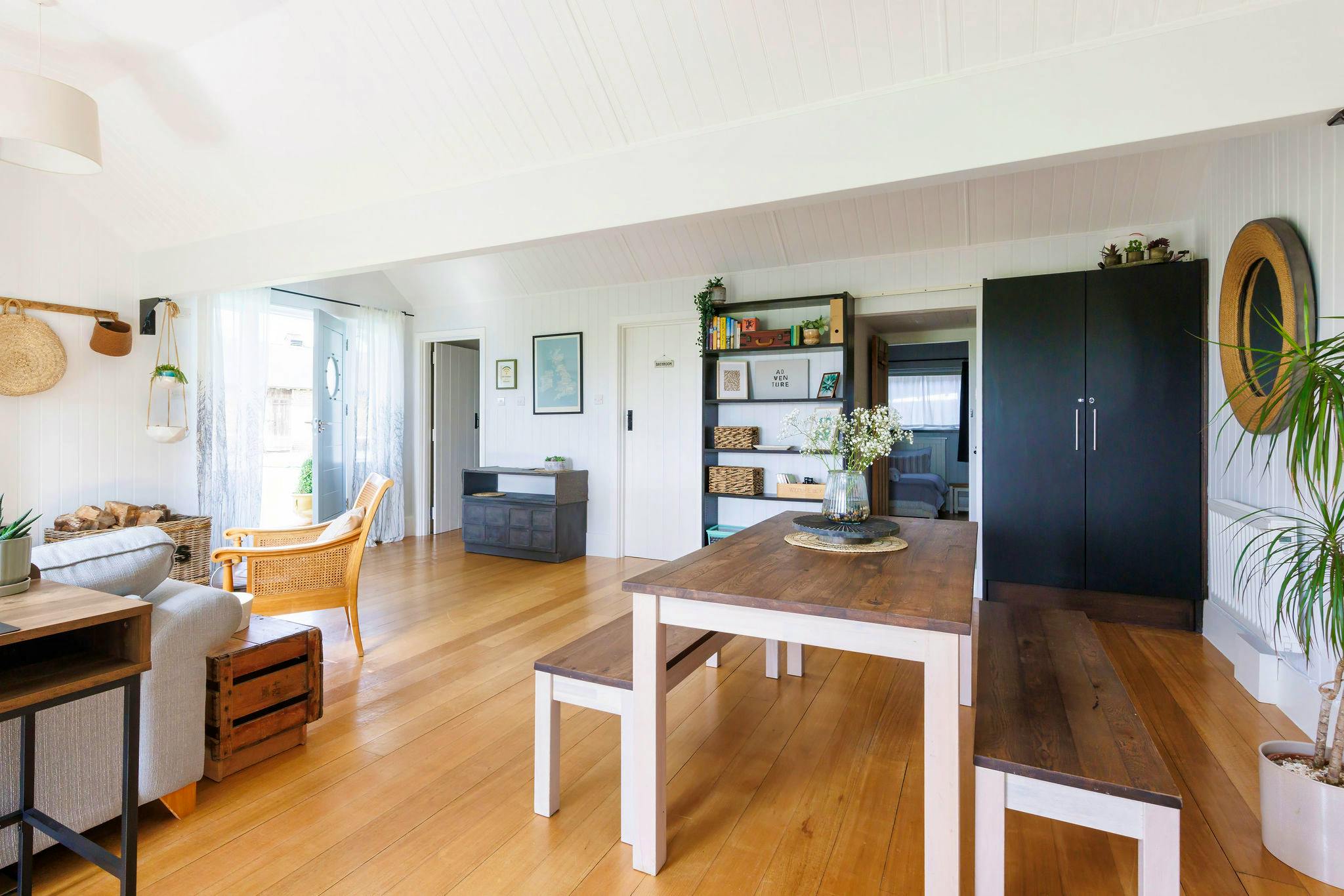 Dining area in open plan space