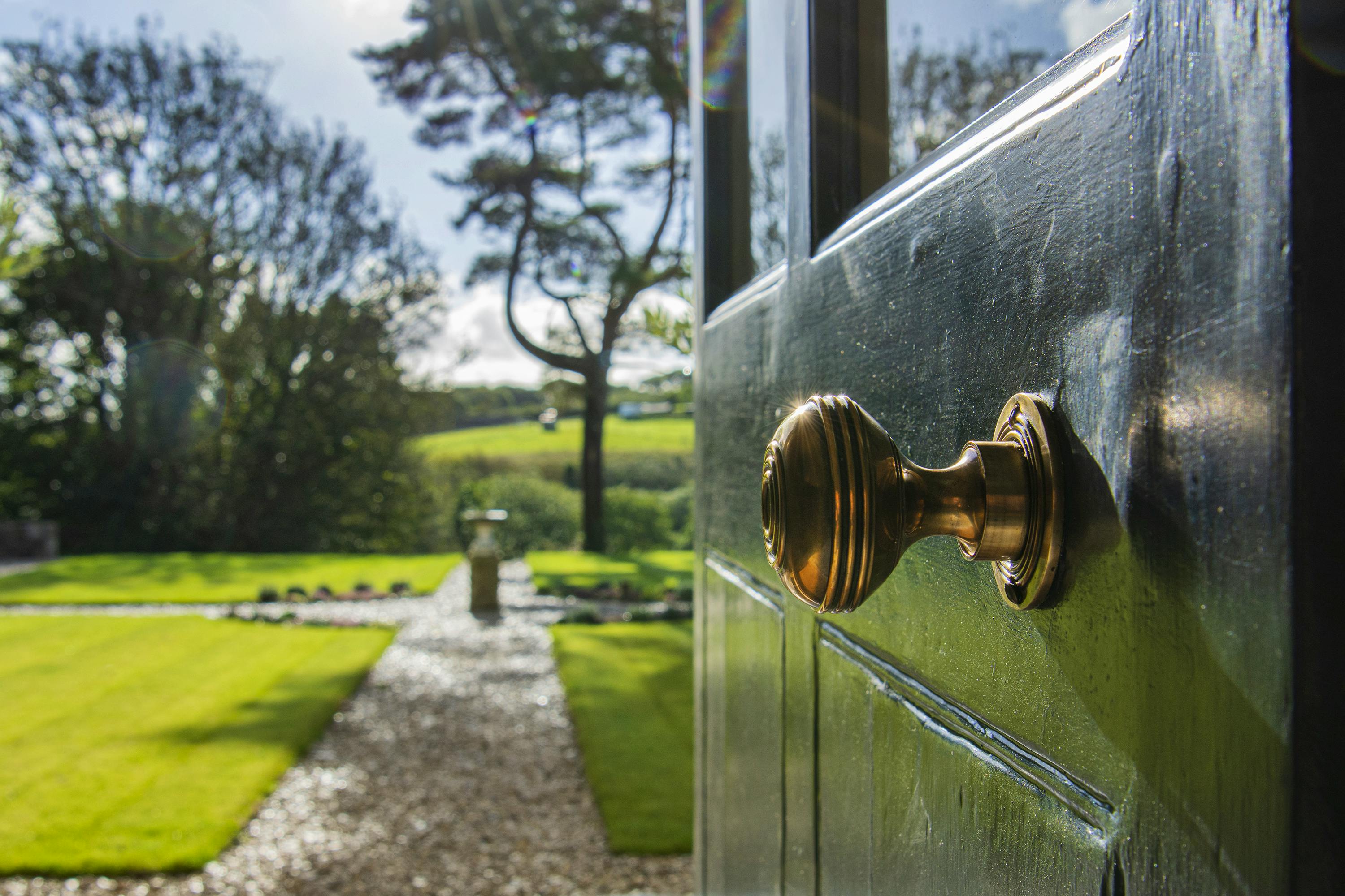 Valley view over the garden