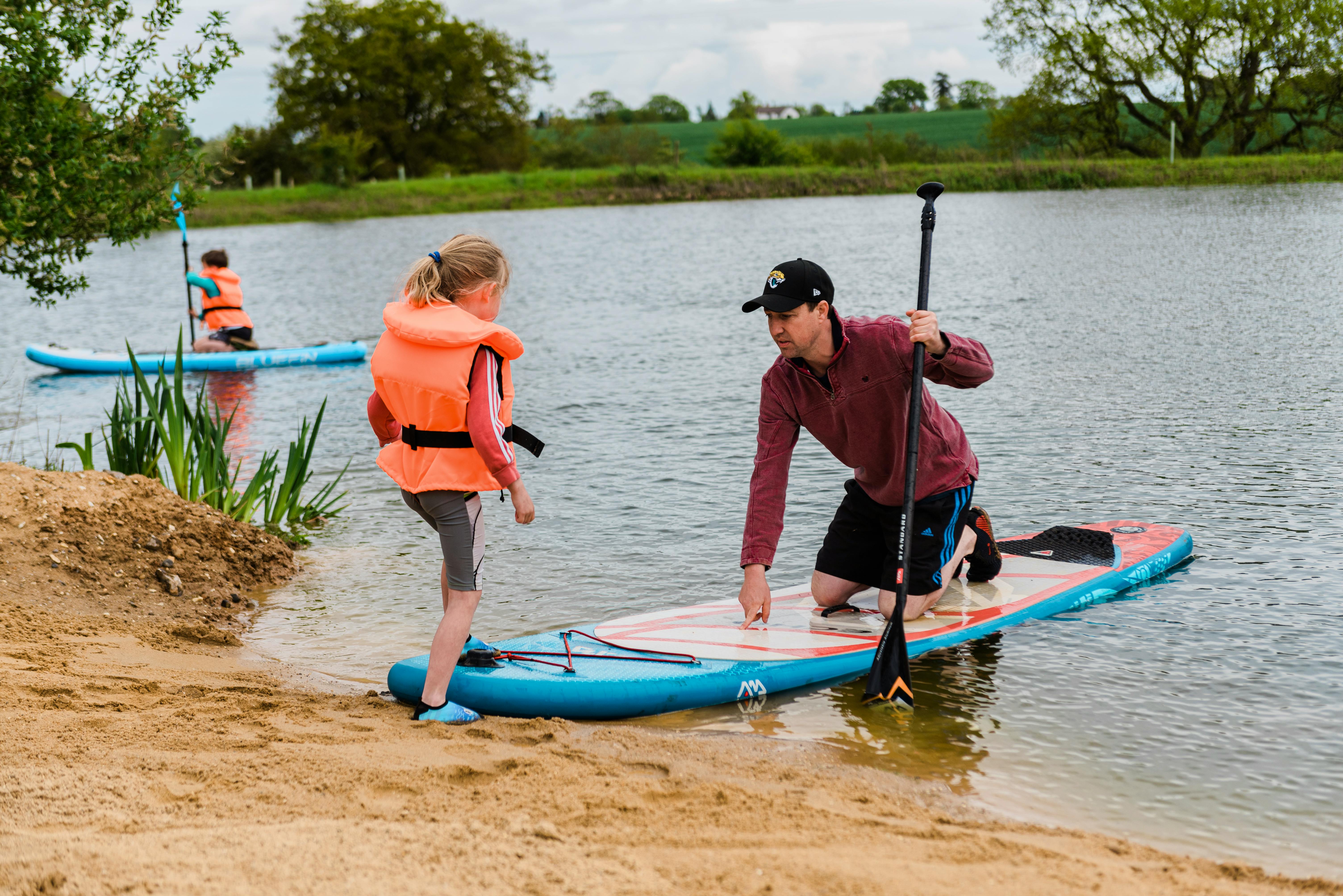Paddleboarding on the Lake on site