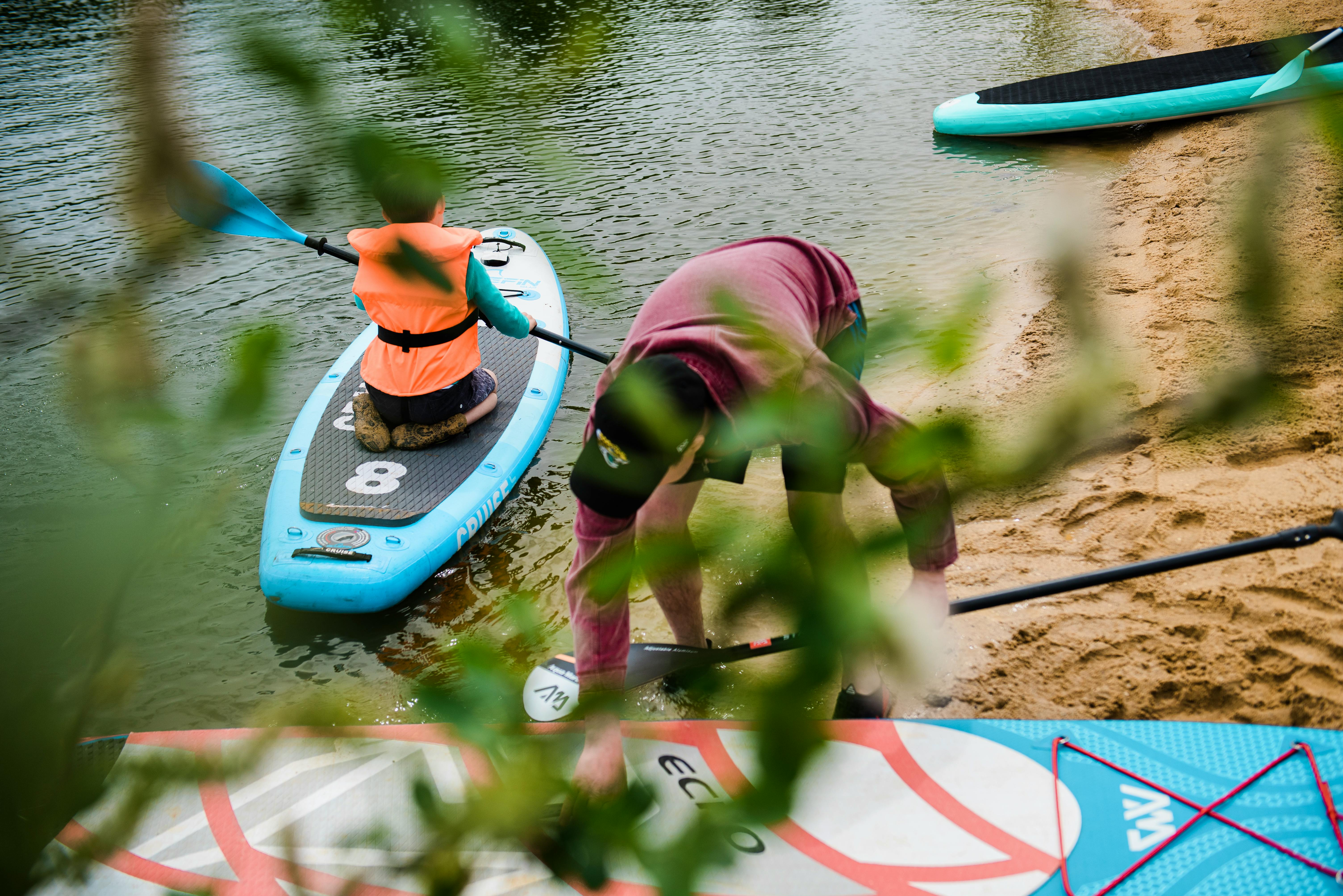 Paddleboarding on the Lake on site