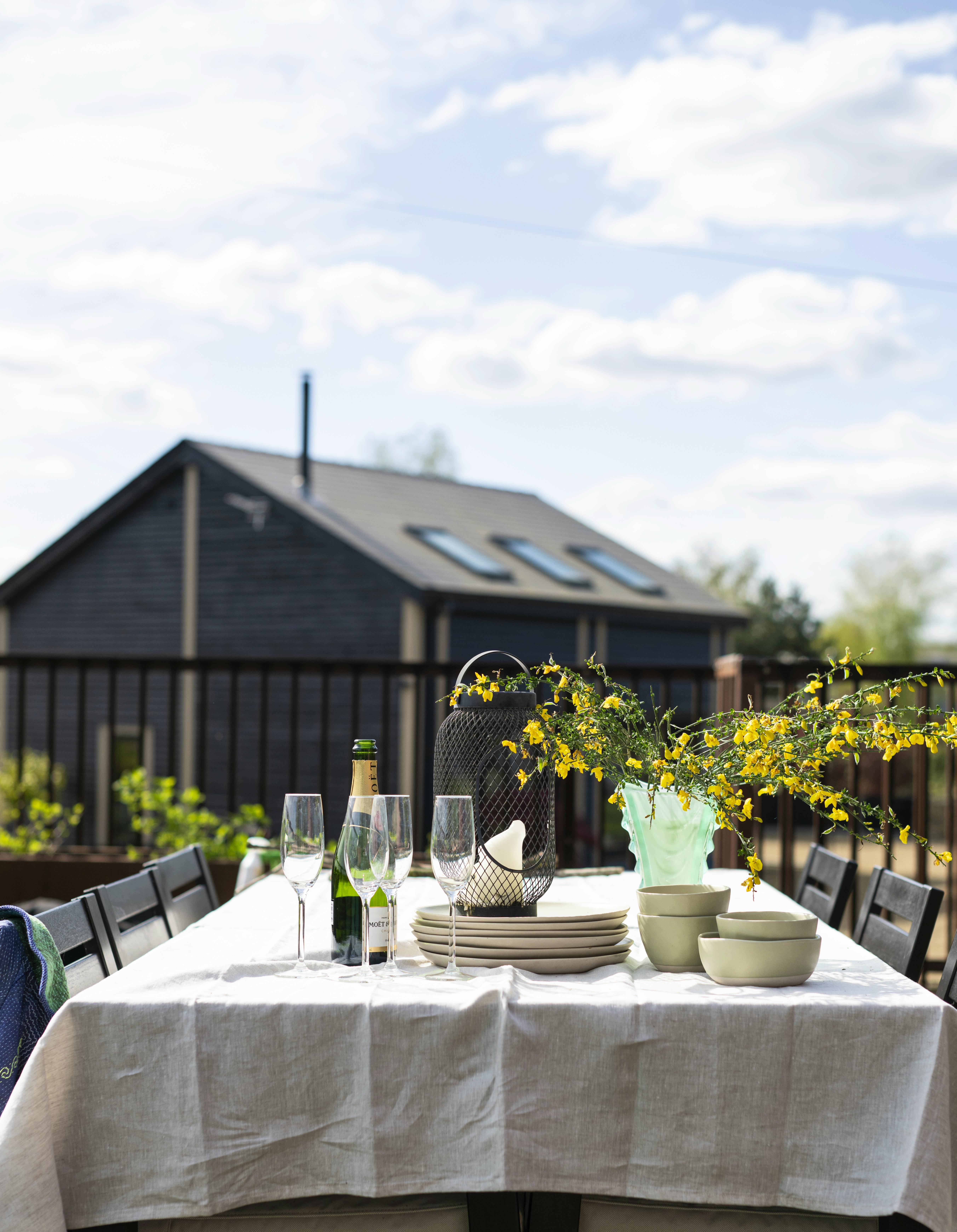 Field view deck and BBQ