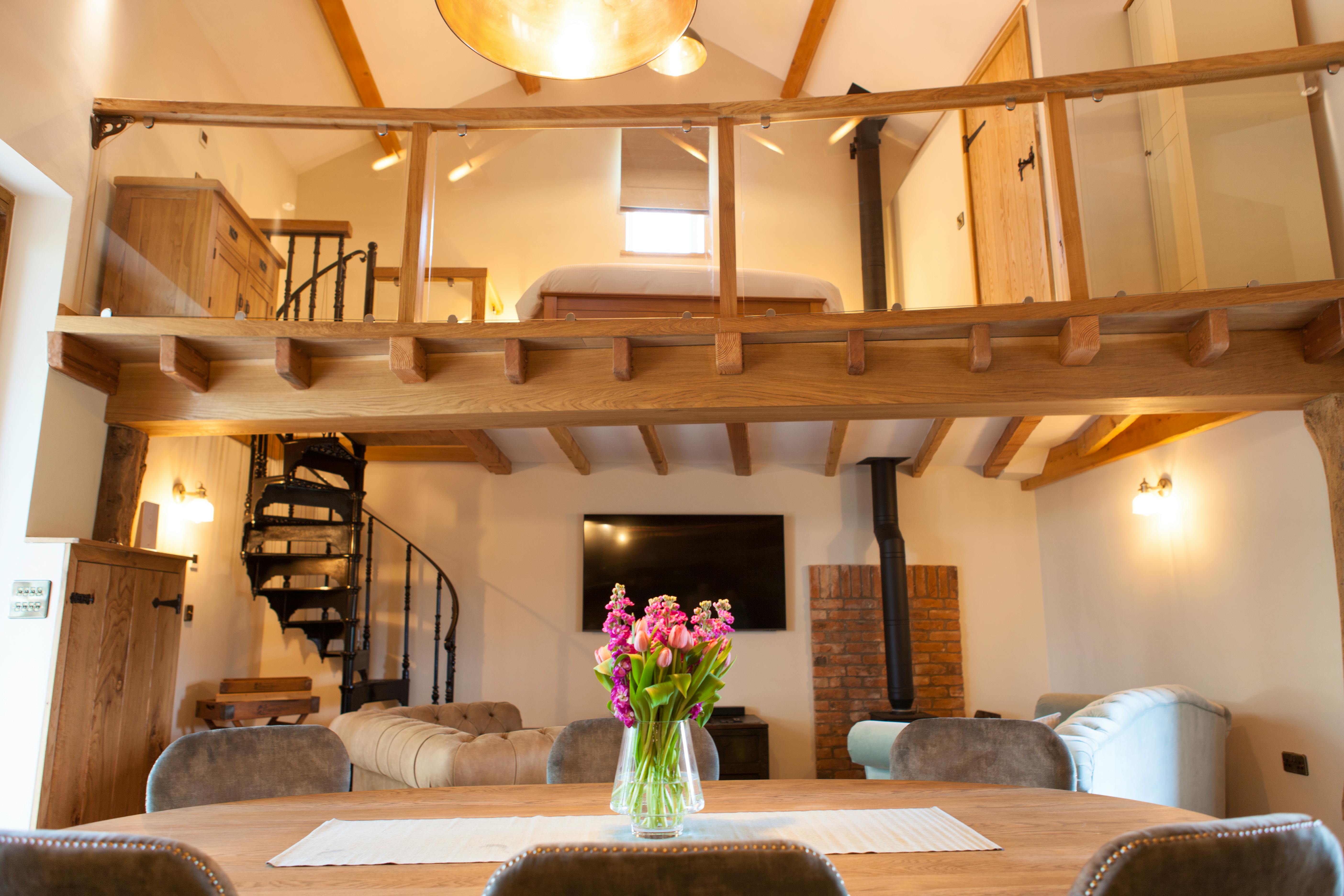 Living space and mezzanine 