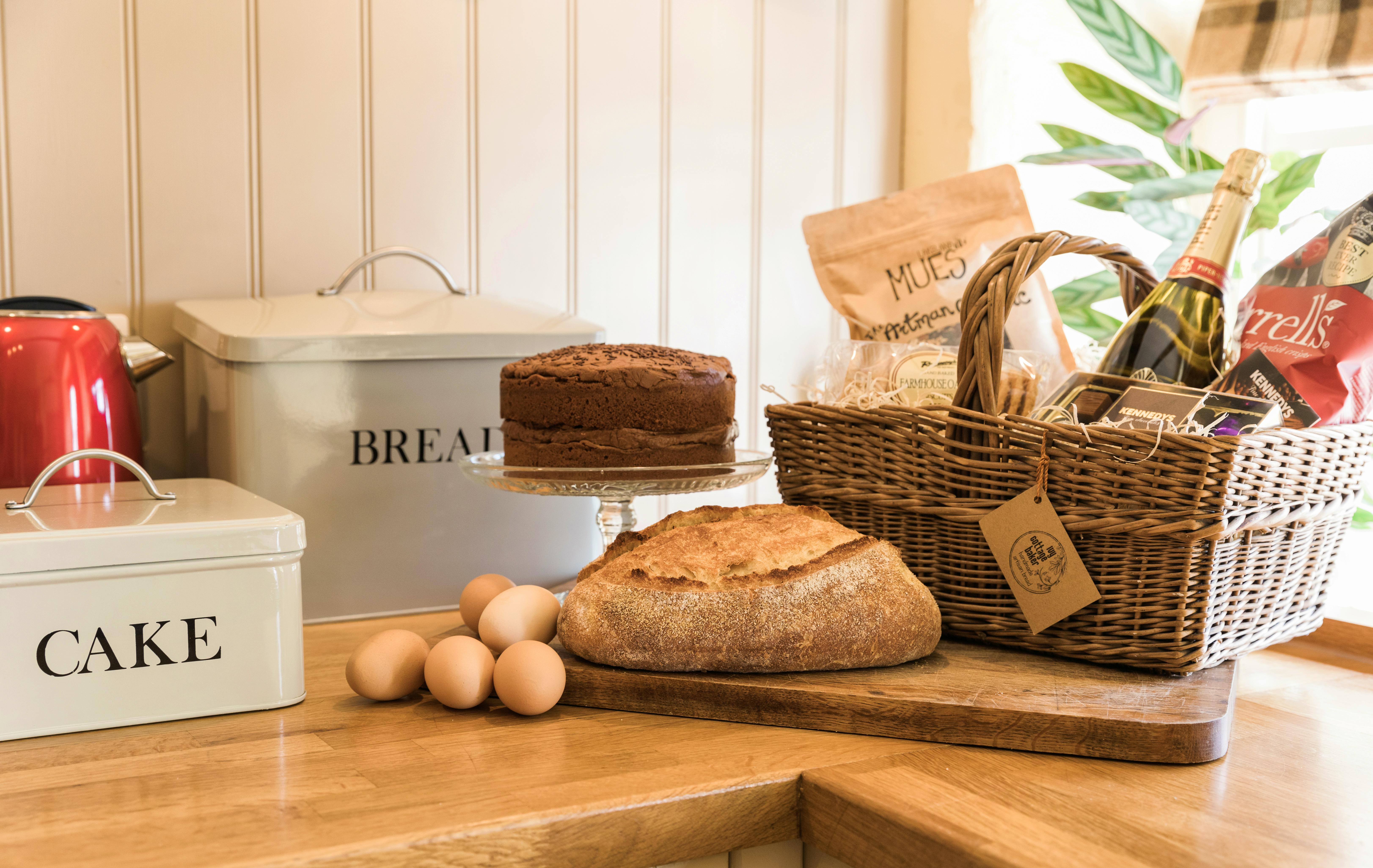 Jam packed champagne hamper awaits