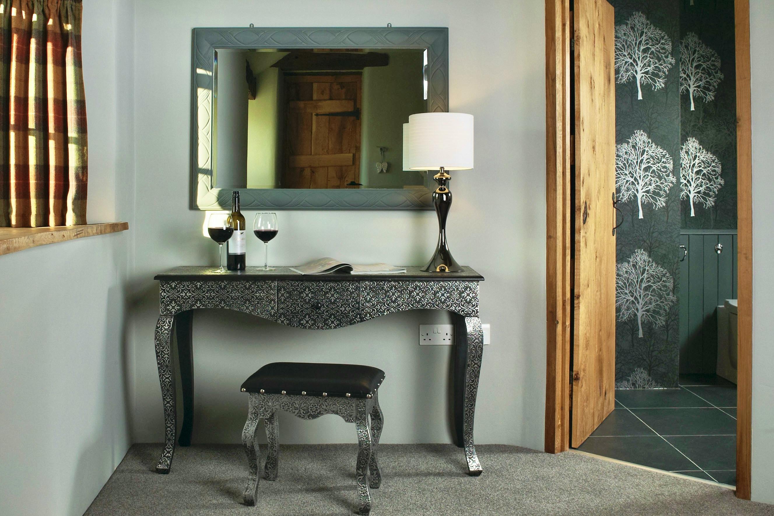 Master bedroom dressing area