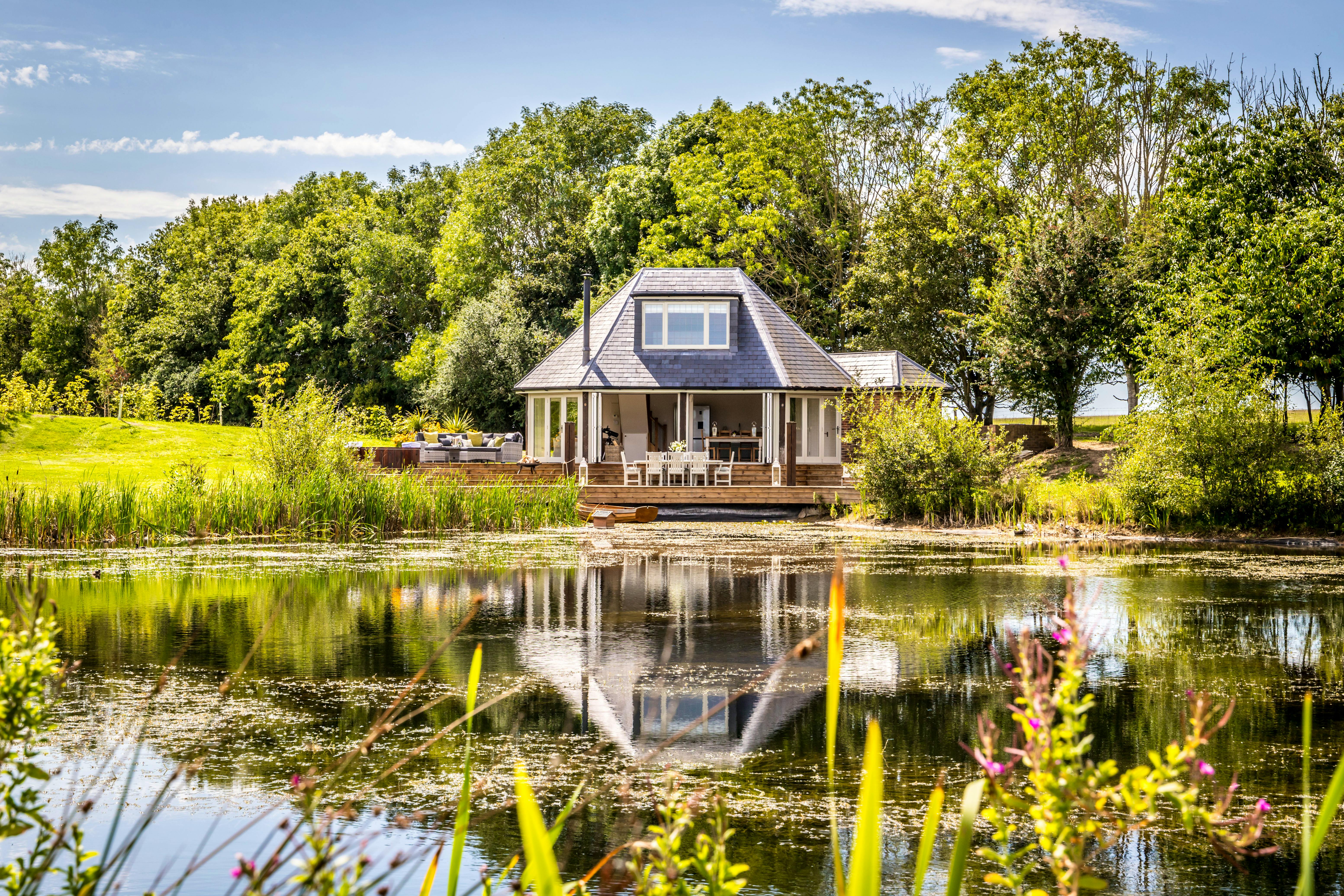 Exterior of Boathouse On The Lake