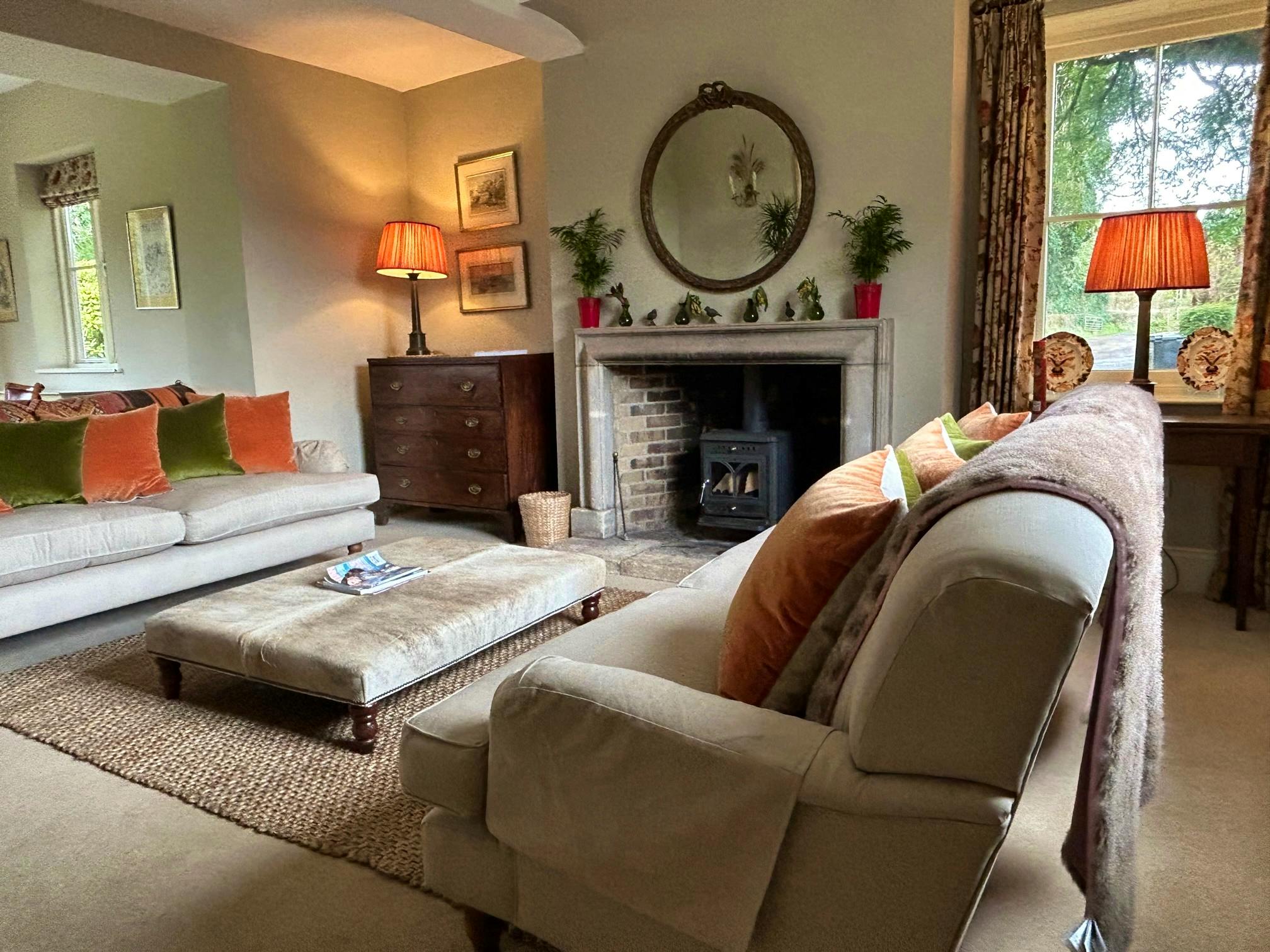 The drawing room at early evening