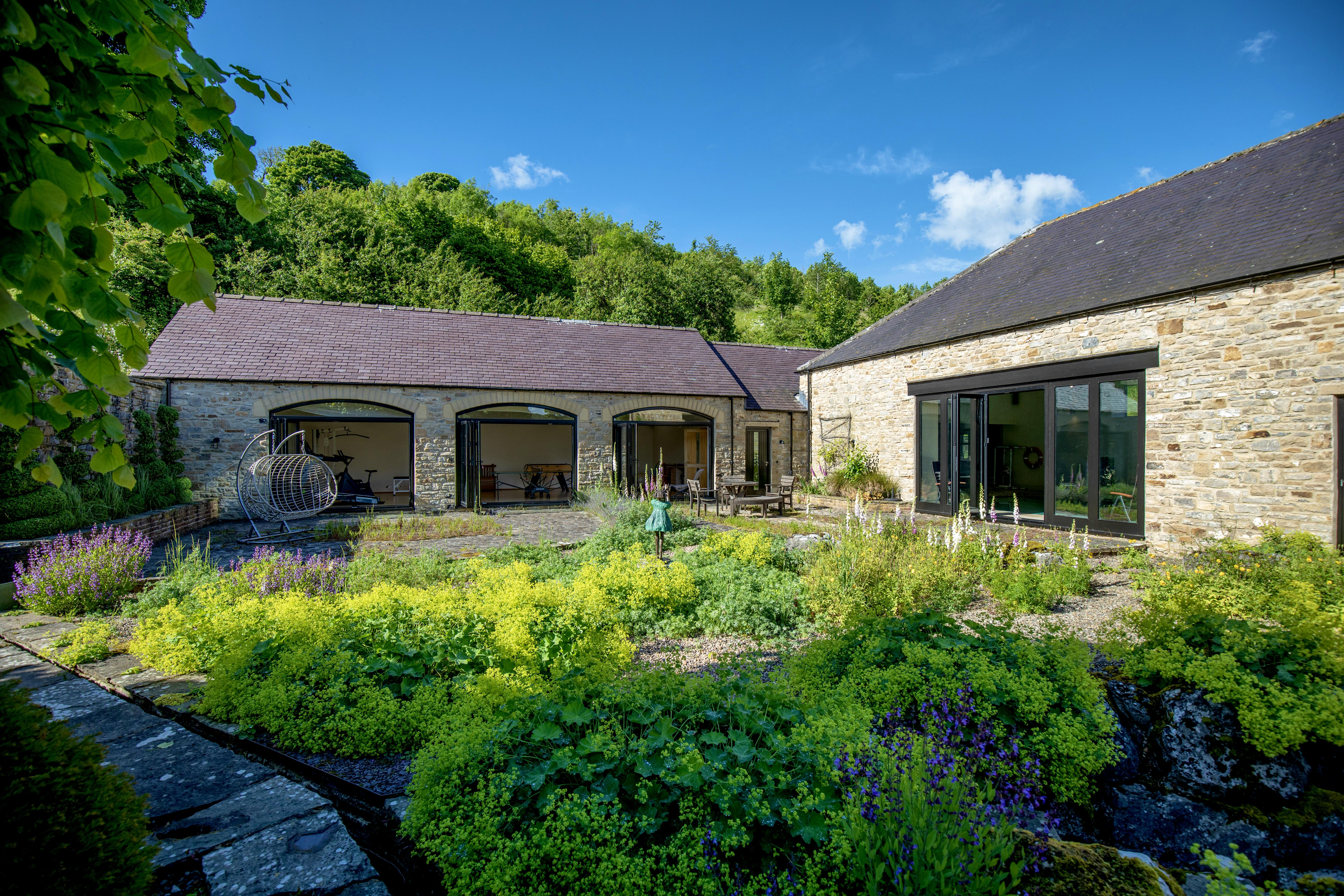 The pool garden for relaxing